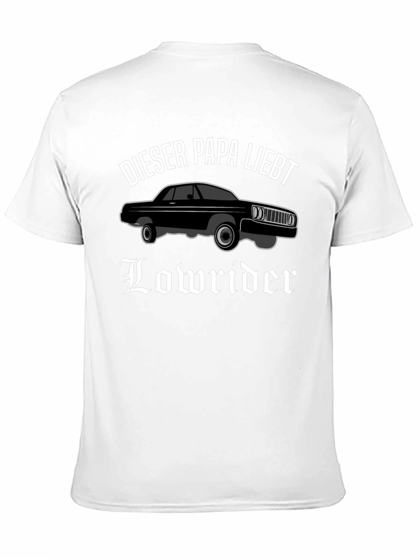 Black Lowrider Dad T-Shirt - Black Car Lover Tee view 11