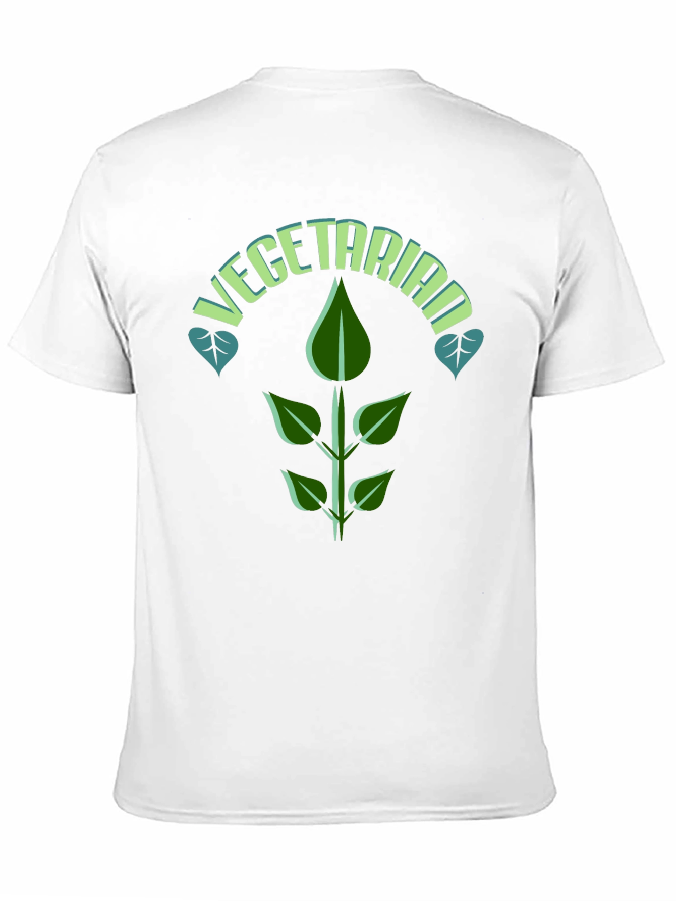 Black Vegetarian T-Shirt: Plant-Based Fashion view 11