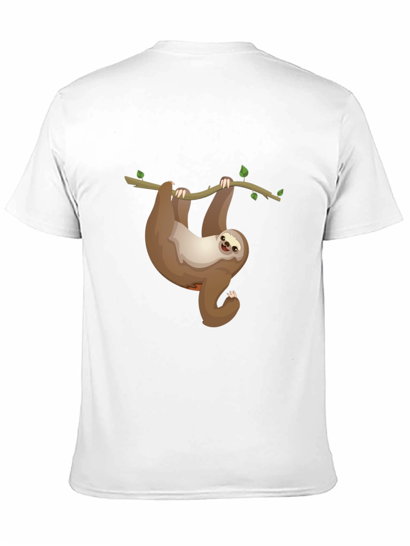 Black Sloth on Branch Graphic T-Shirt view 11