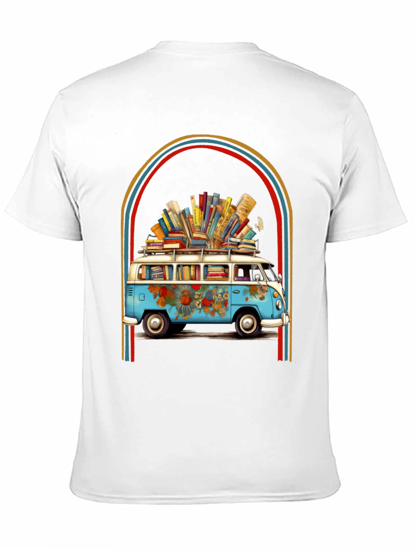 Black Book Lover Retro Van Graphic Tee view 11