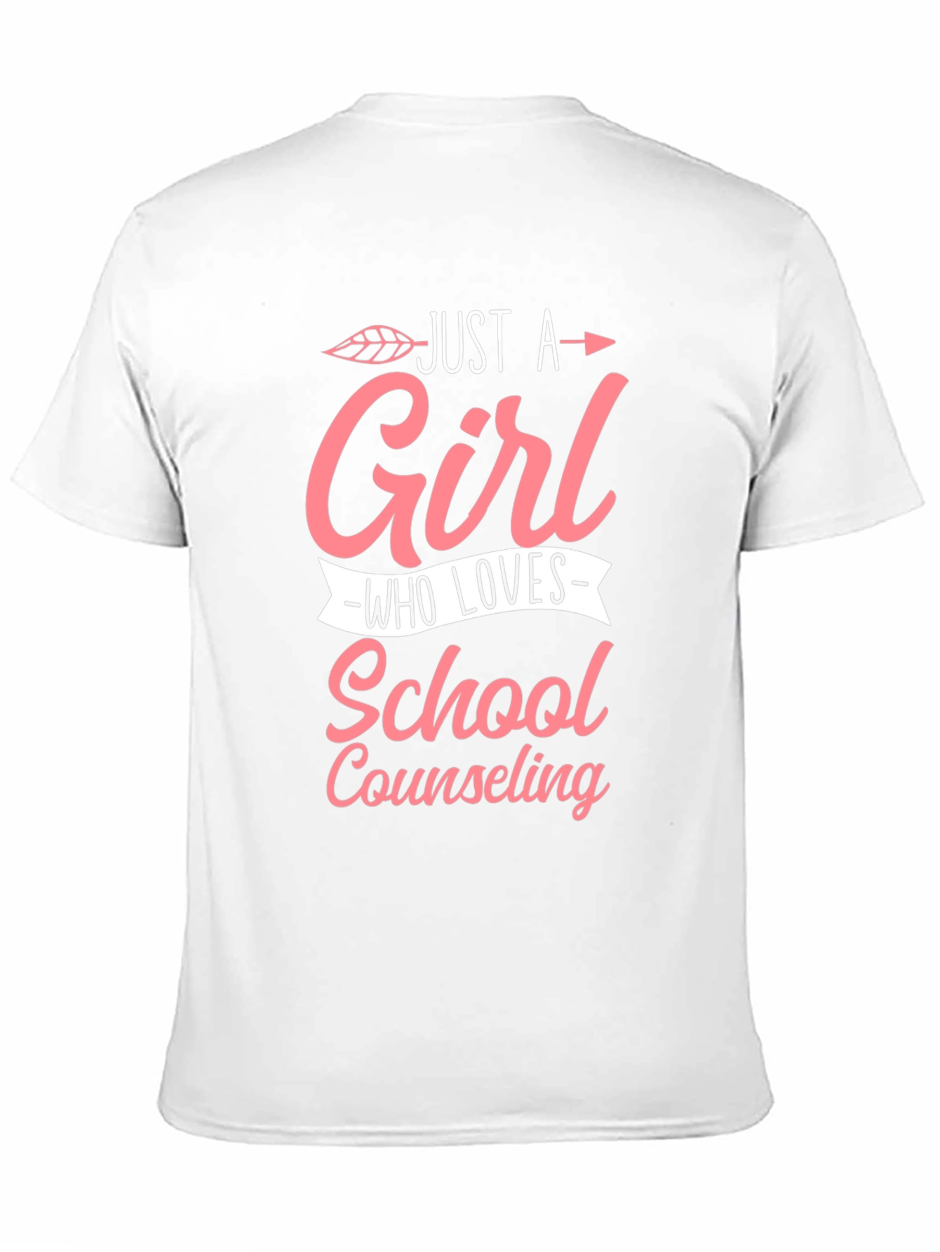 Black Just a Girl Who Loves School Counseling T-Shirt view 11