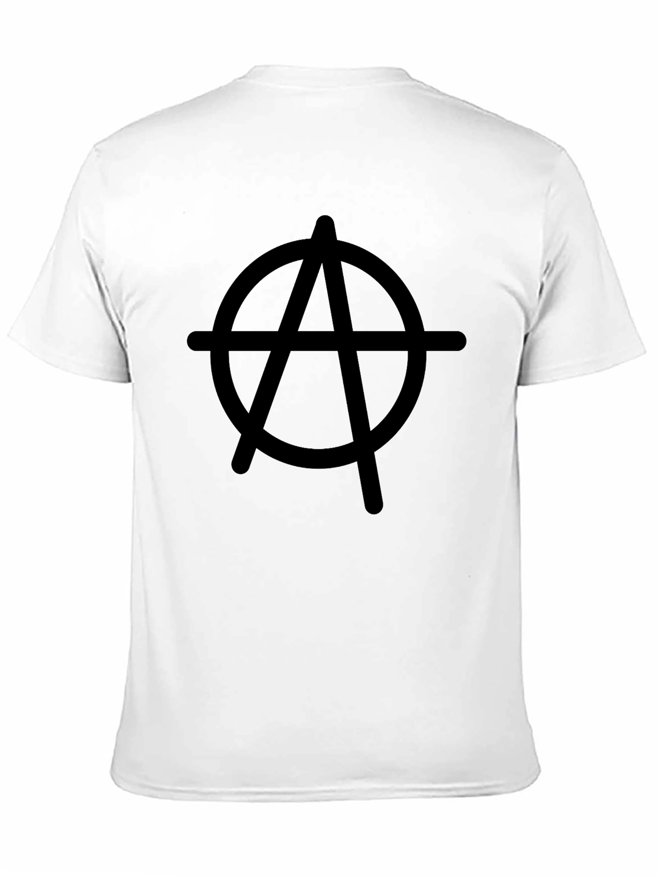 Black Anarchy Symbol Graphic T-Shirt - Classic Black view 11