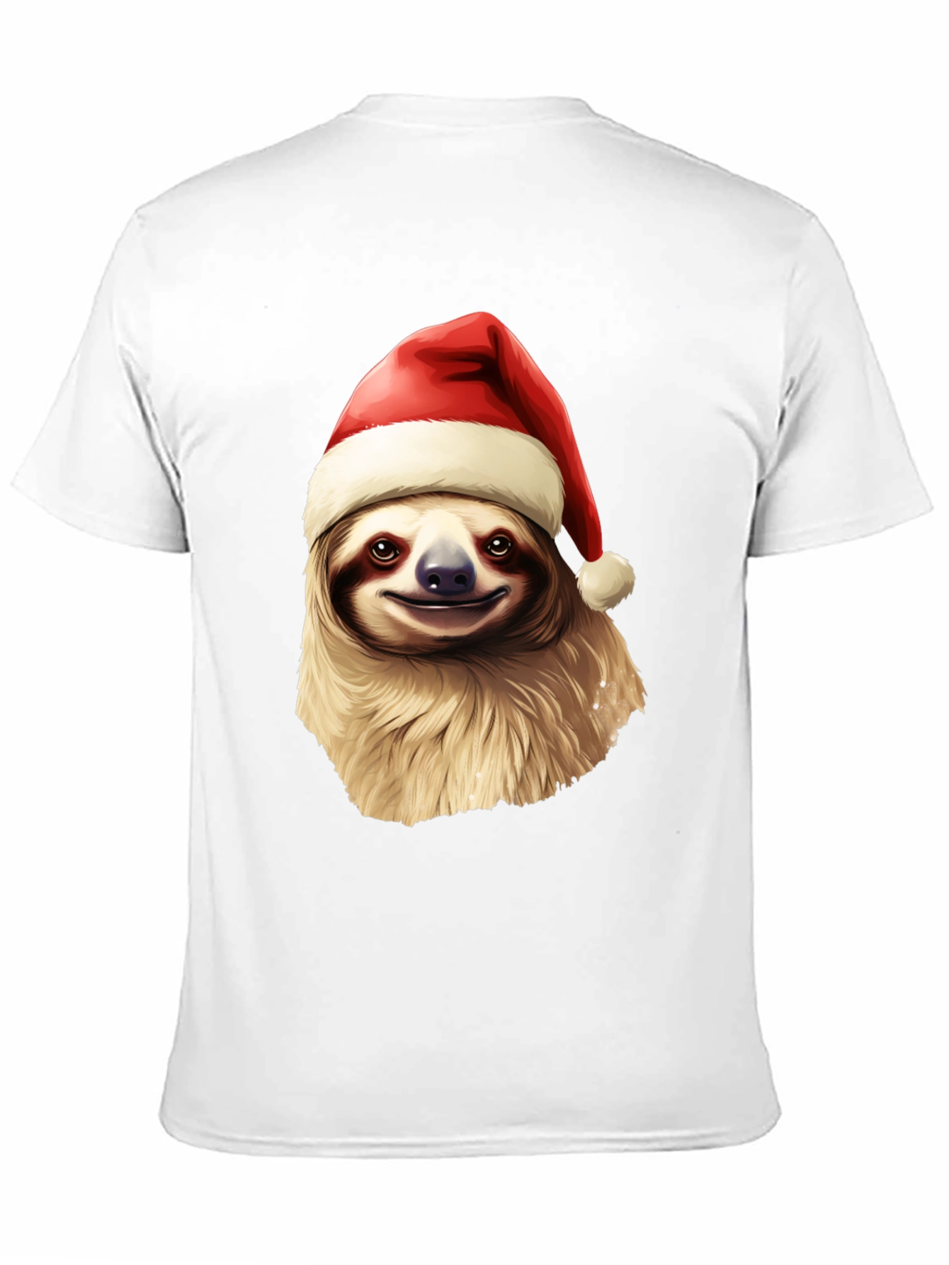 Black Festive Sloth Christmas T-Shirt - Holiday Cheer view 11