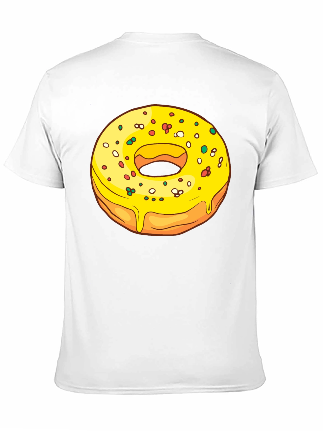 Black Donut Graphic T-Shirt - Black, Casual Wear view 11