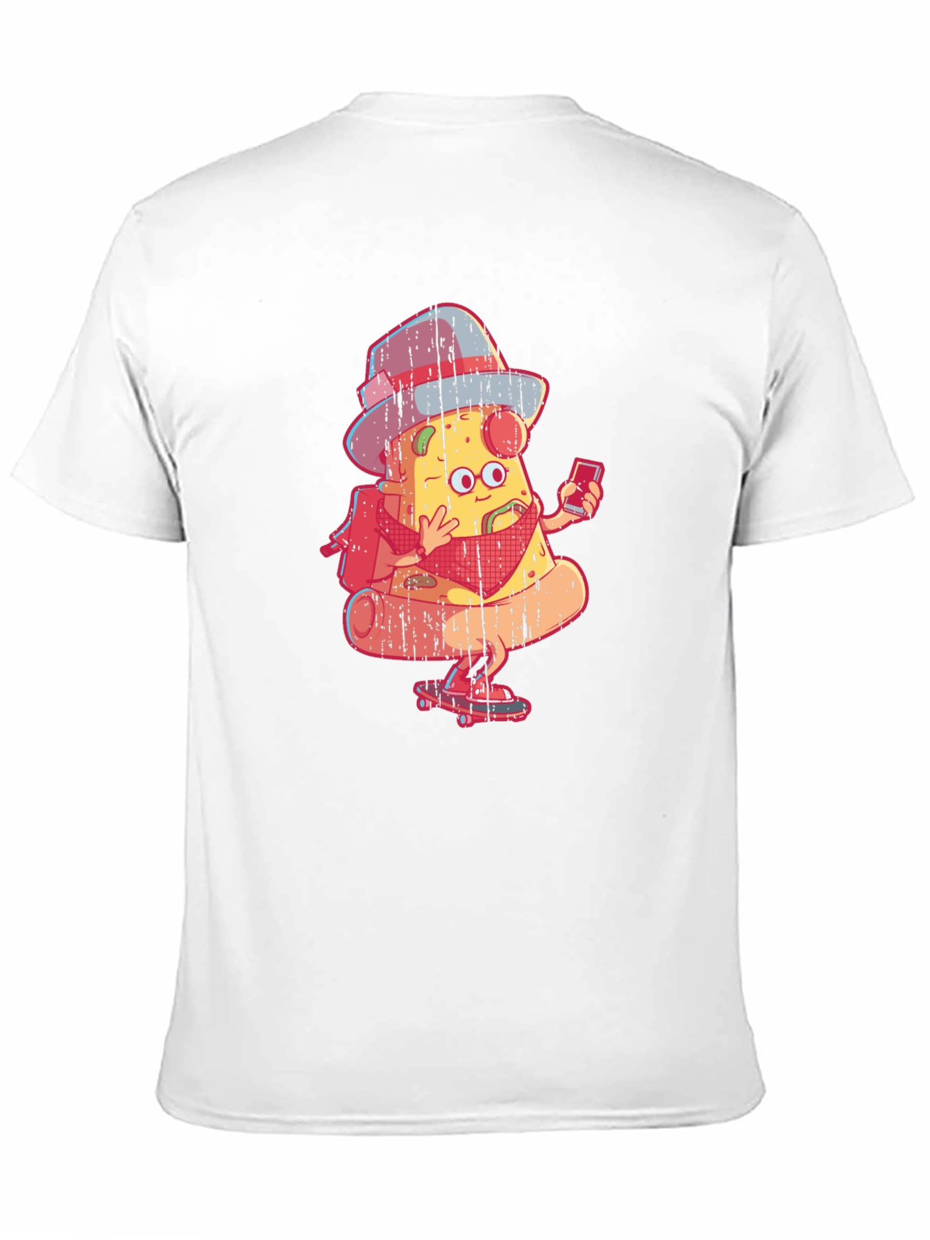 Black Pizza Slice Skater Graphic Tee view 11