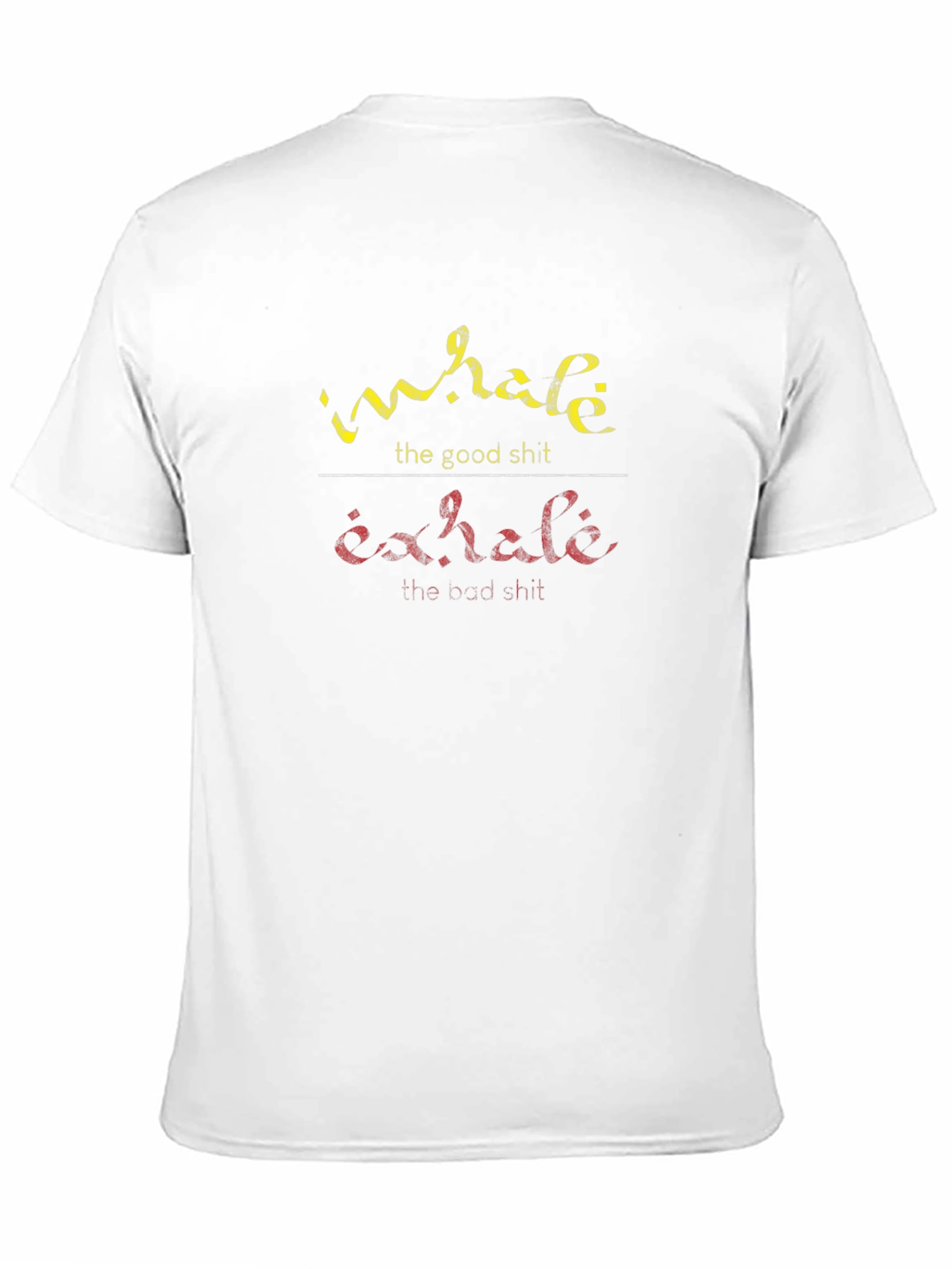 Black Inhale Exhale Graphic Tee - Funny Slogan T-Shirt view 11