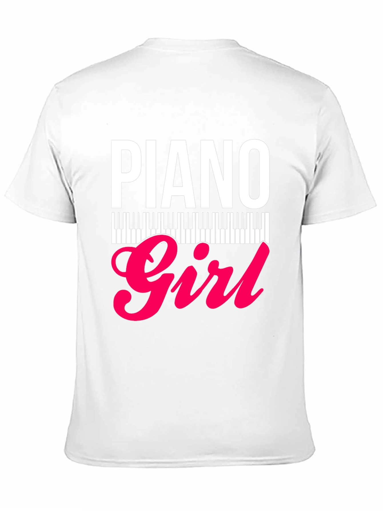 Black Piano Girl Graphic Tee - Musician's Style view 11
