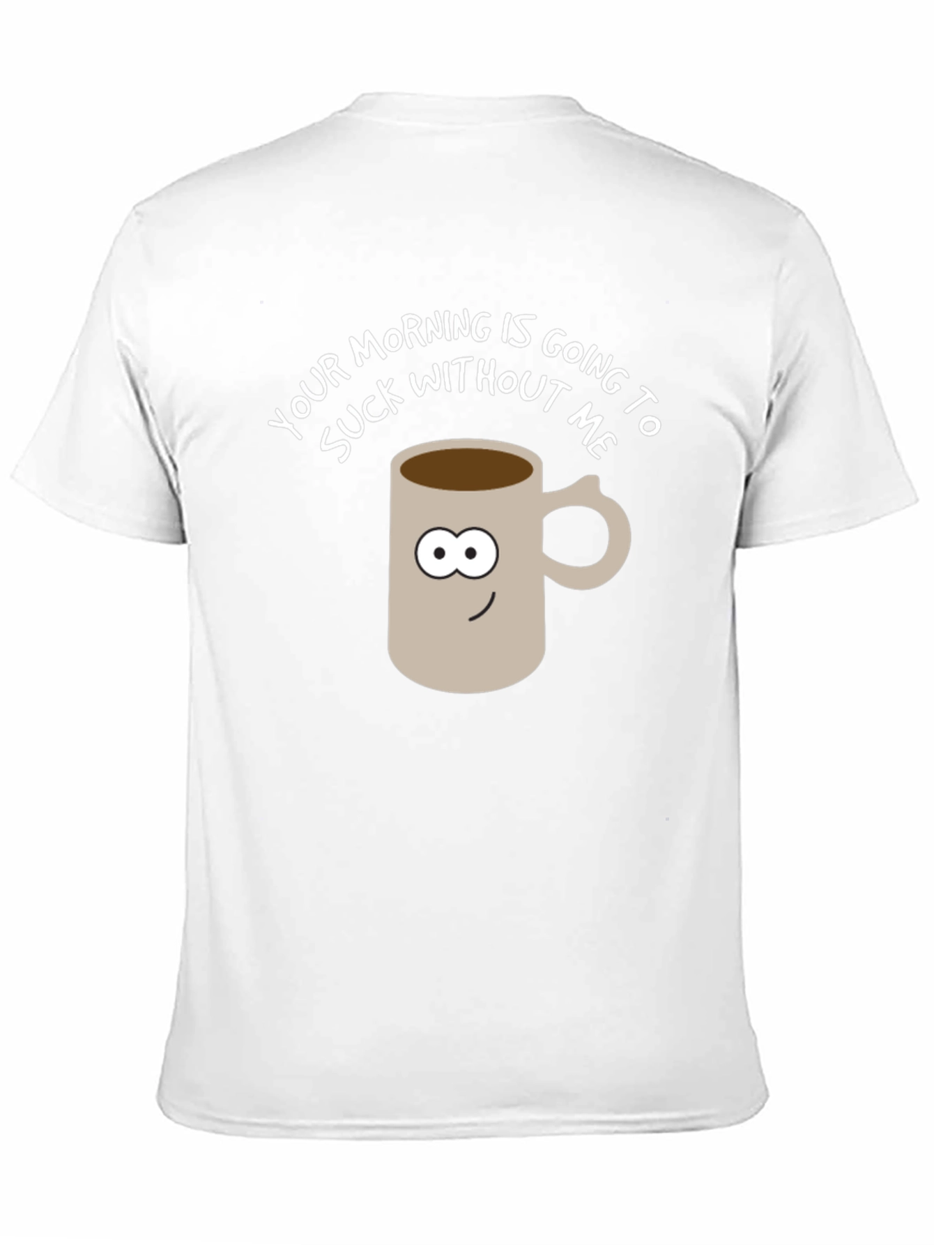 Black Funny Coffee Mug Graphic Tee - Your Morning Sucks! view 11