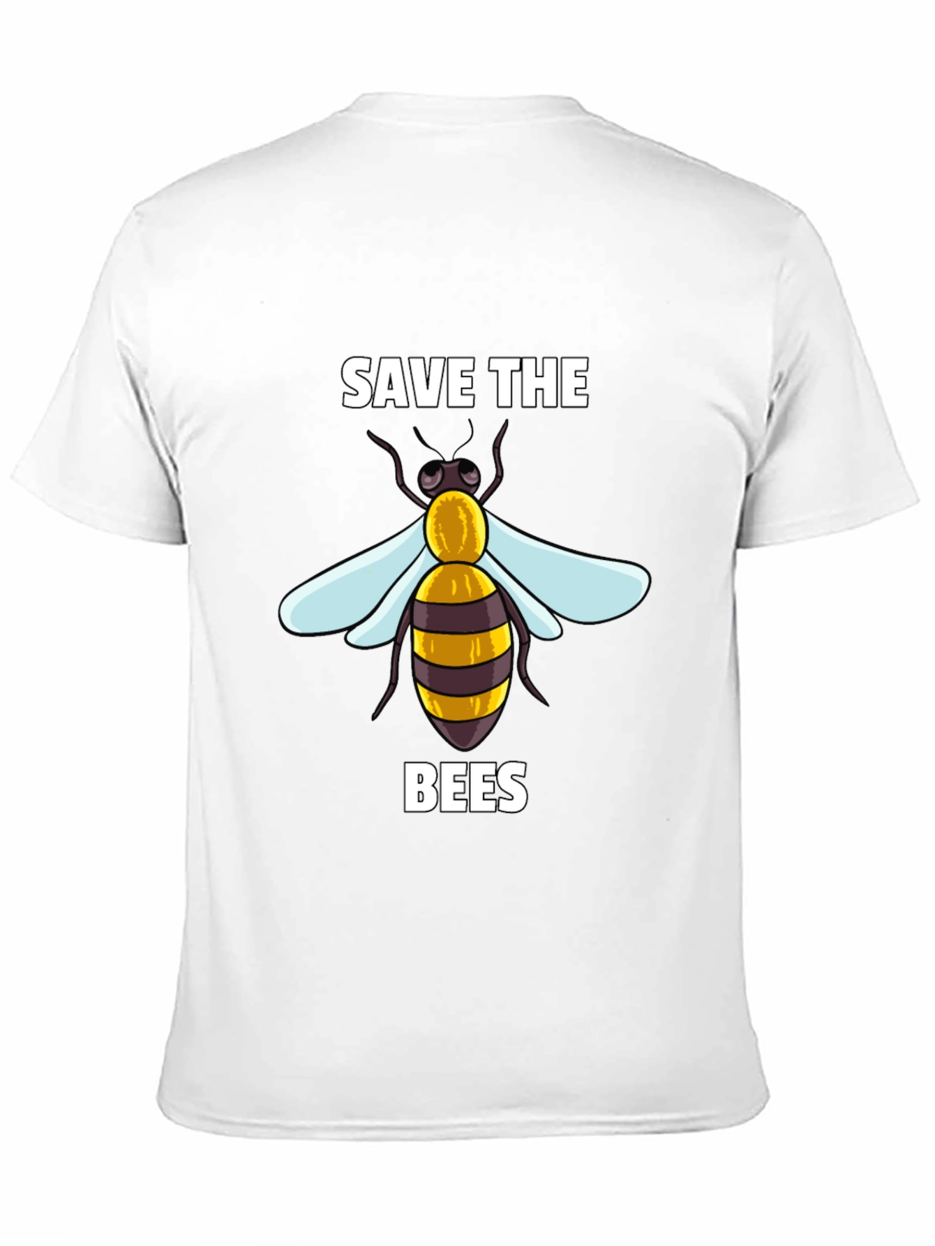 Black Save the Bees Graphic T-Shirt view 11