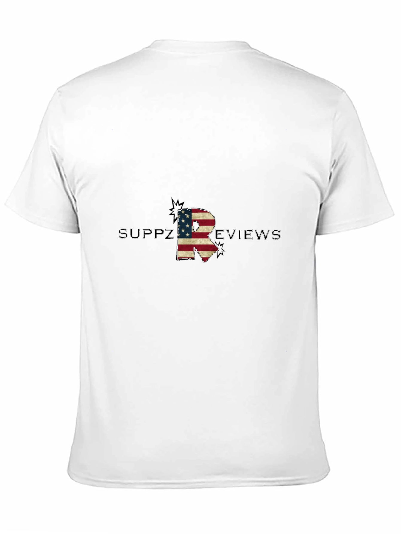 Black Suppz Reviews American Flag Letter R T-Shirt view 11