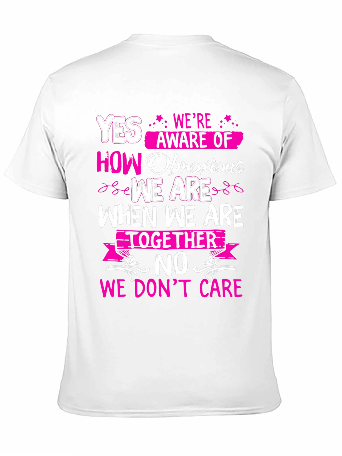 Black Obnoxious Together Graphic Tee view 11