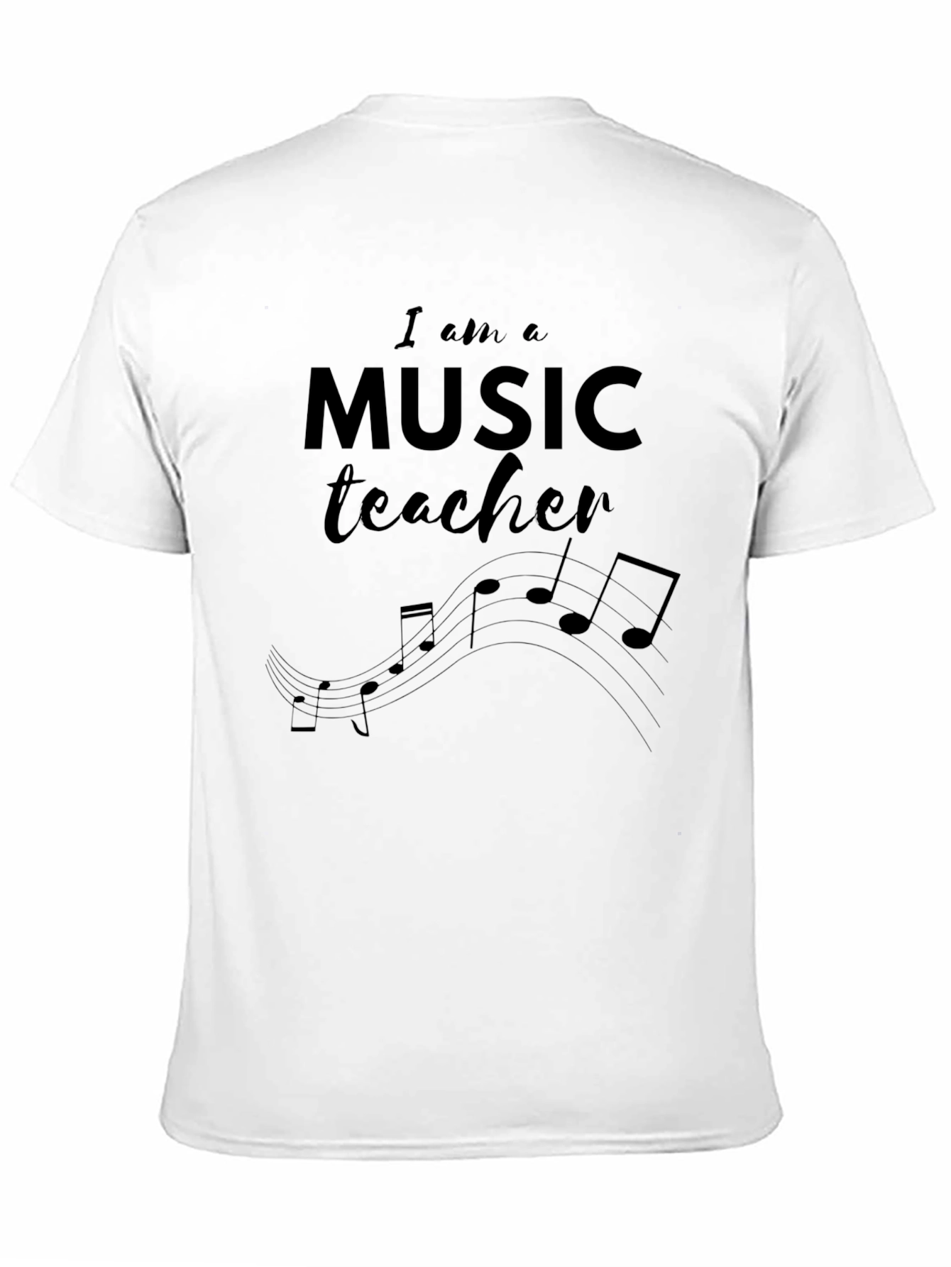 Black Music Teacher Graphic T-Shirt - Unisex view 11