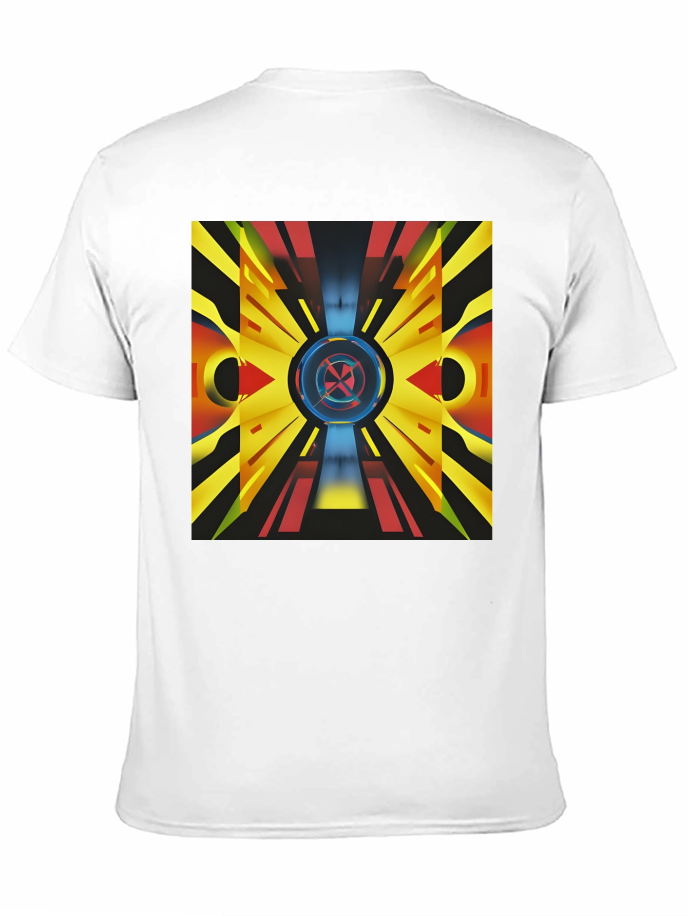 Black Abstract Geometric Graphic Print Tee view 11