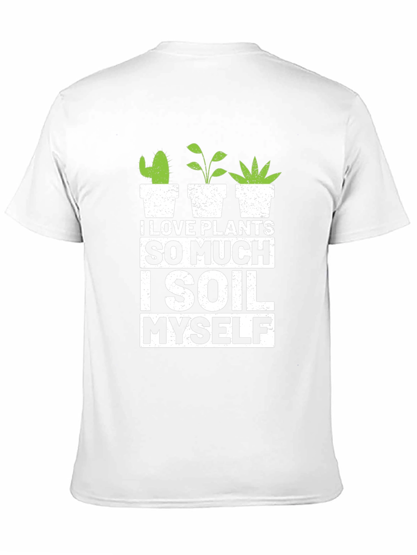 Black I Love Plants T-Shirt - Gardener Humor Tee view 11