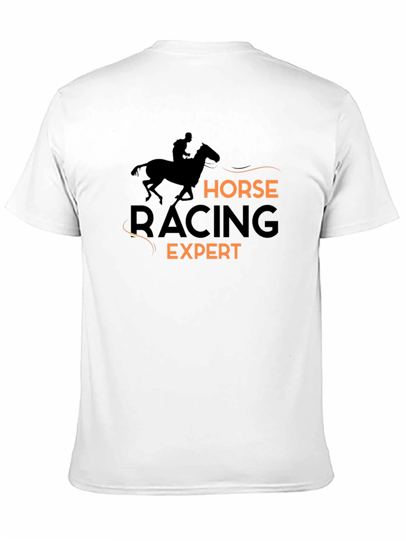 Black Horse Racing Expert Black T-Shirt view 11