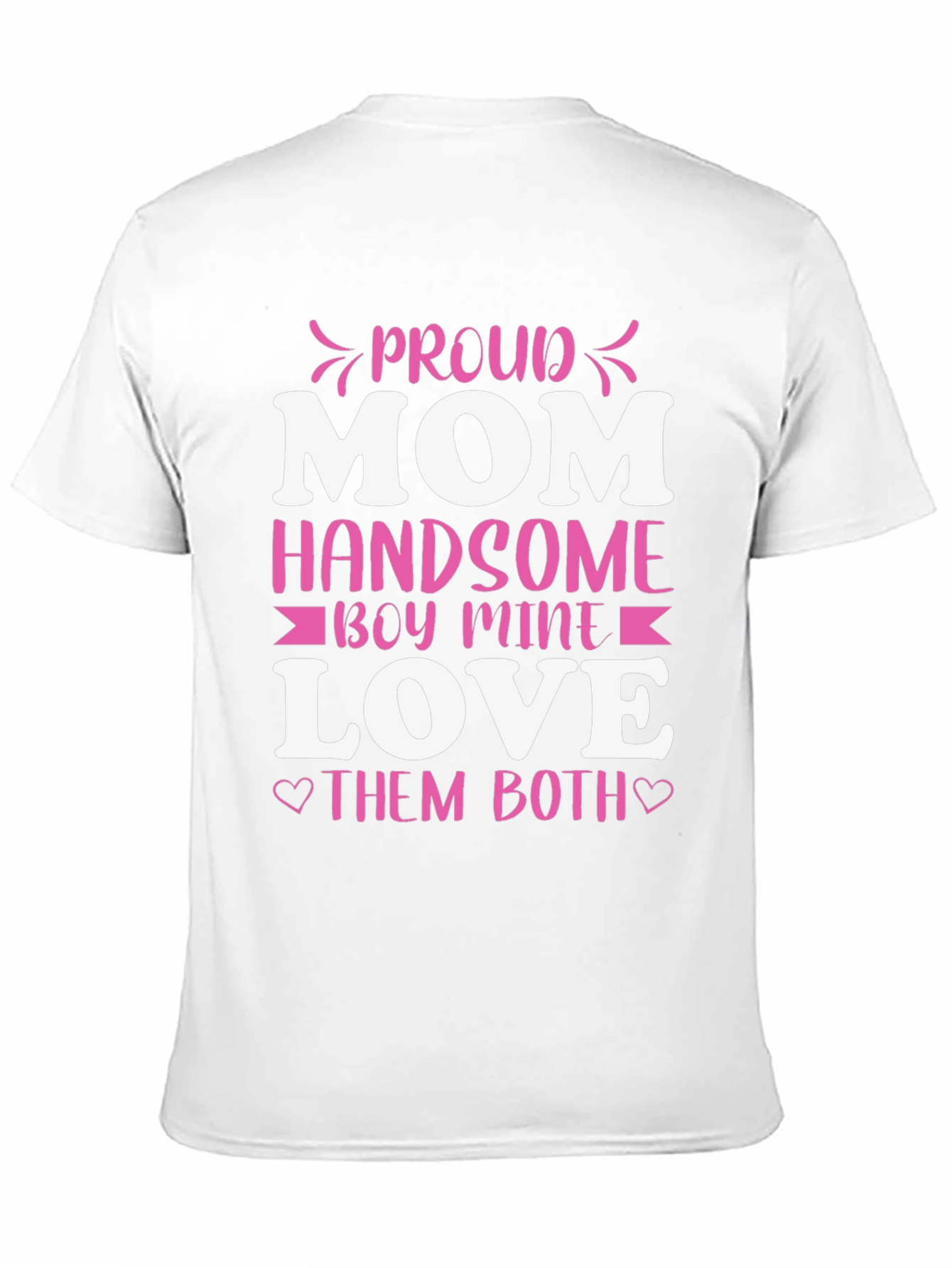 Black Proud Mom Handsome Boy Love T-Shirt view 11