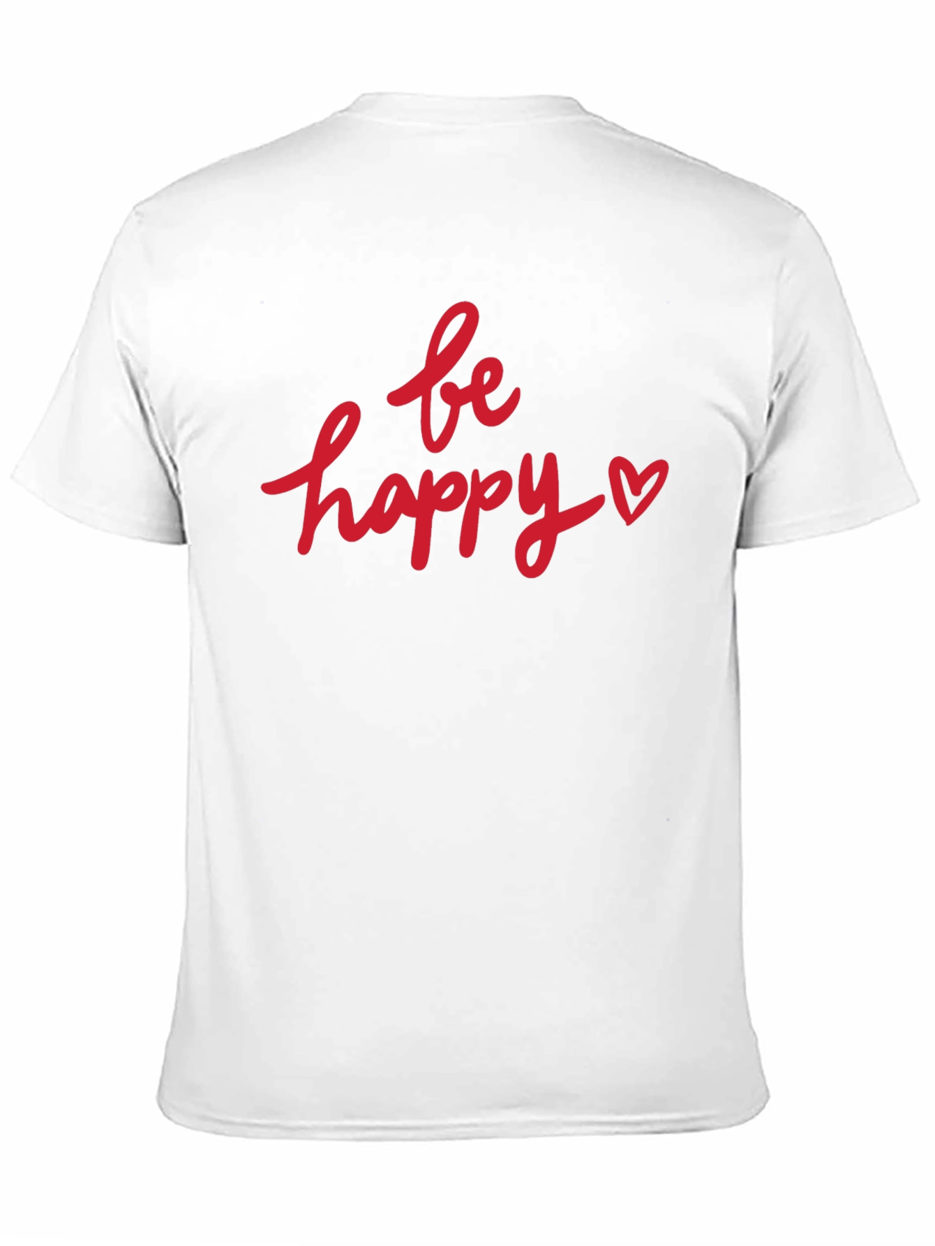 Black Be Happy Graphic Tee - Black Casual T-Shirt view 11