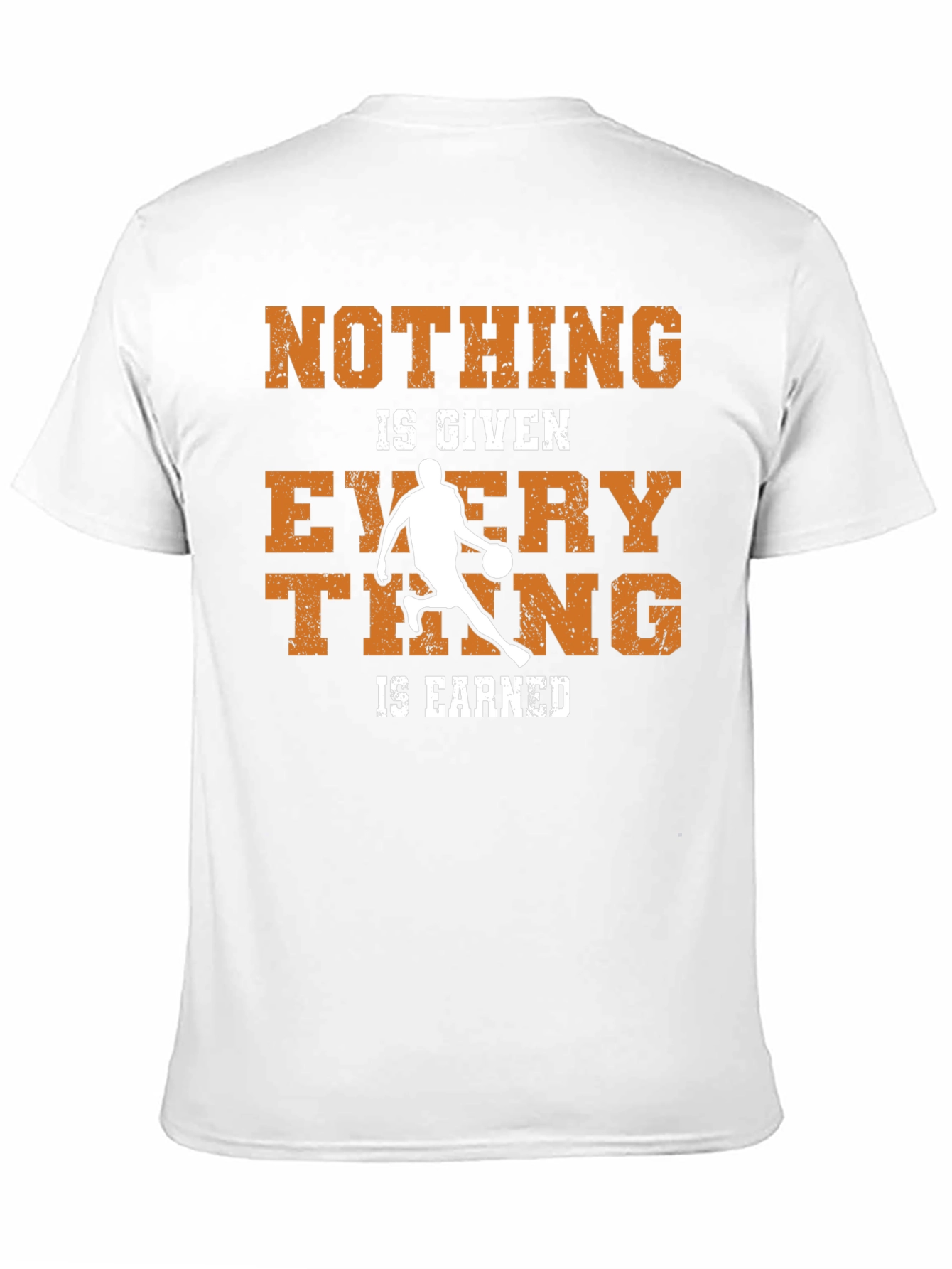 Black Basketball Nothing Given Everything Earned T-Shirt view 11