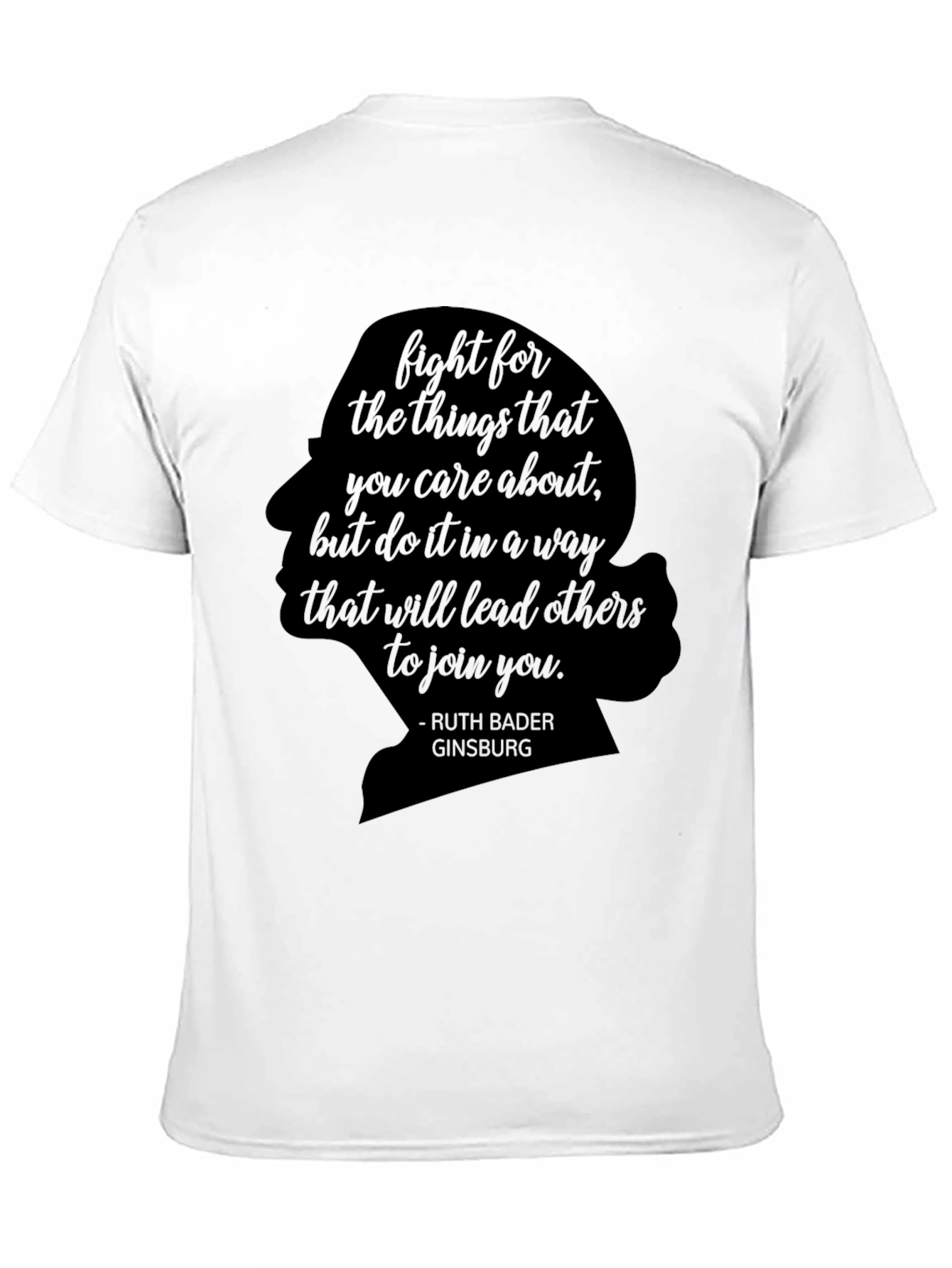 Black Ruth Bader Ginsburg Quote T-Shirt view 11