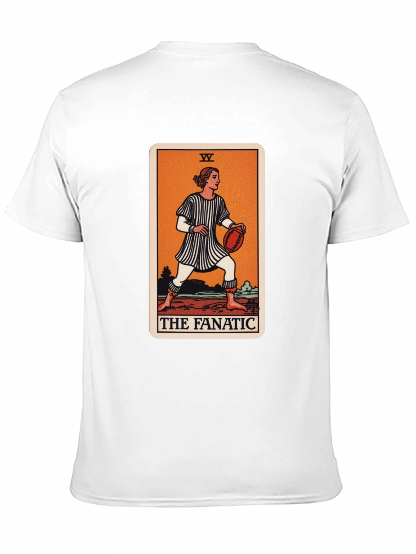 Black The Fanatic Tarot Card Graphic T-Shirt view 11