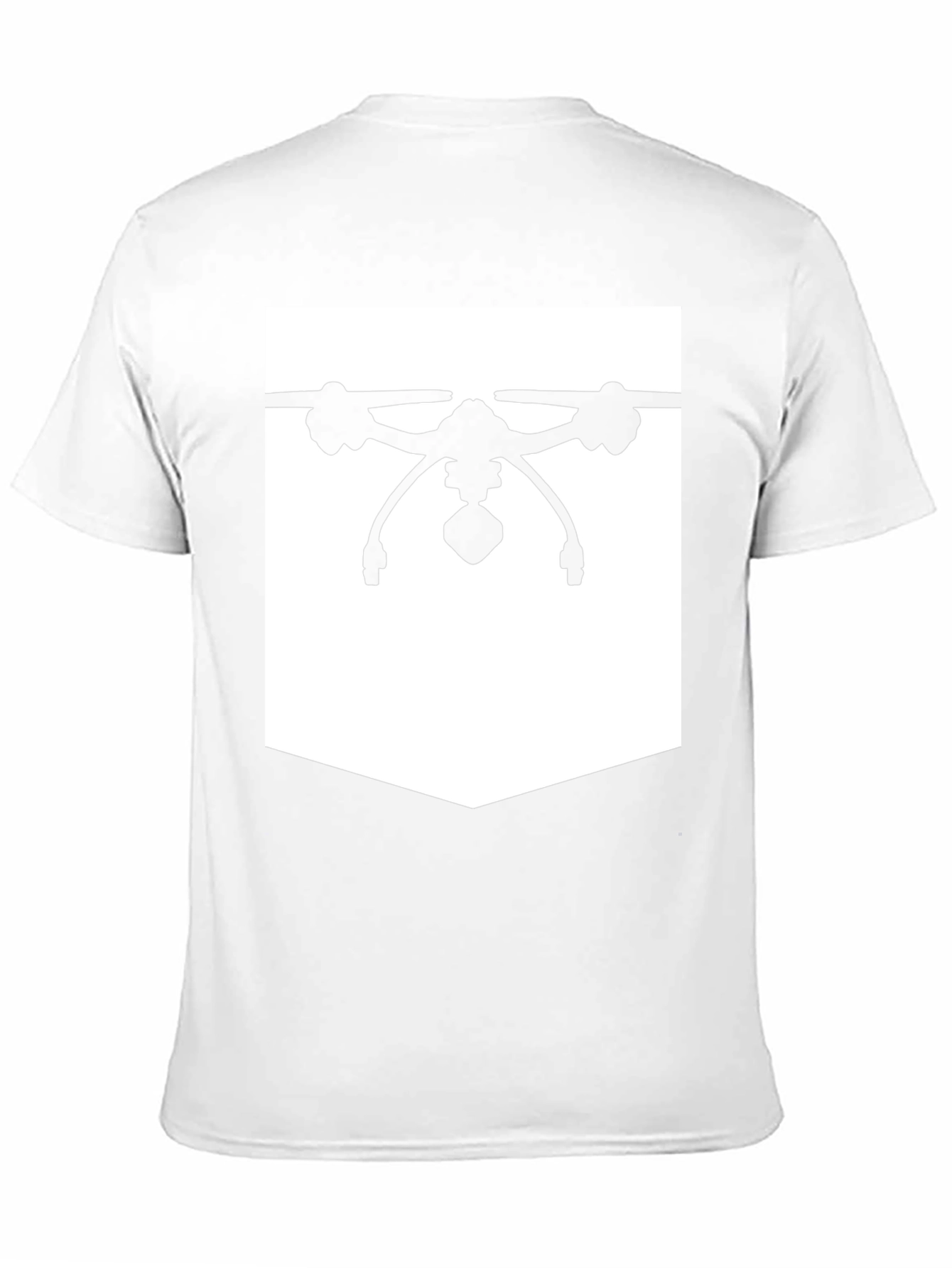 Black Drone Graphic Tee - Black Cotton Blend view 11