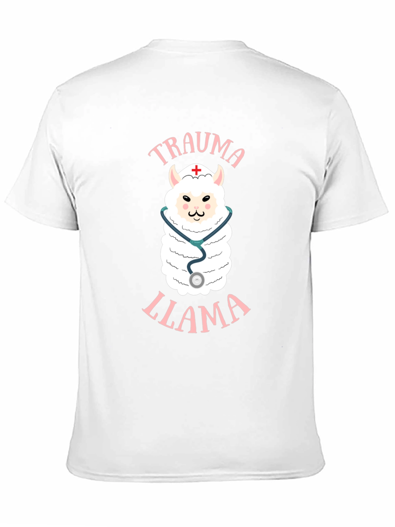 Black Trauma Llama T-Shirt - Nurse Alpaca Tee view 11