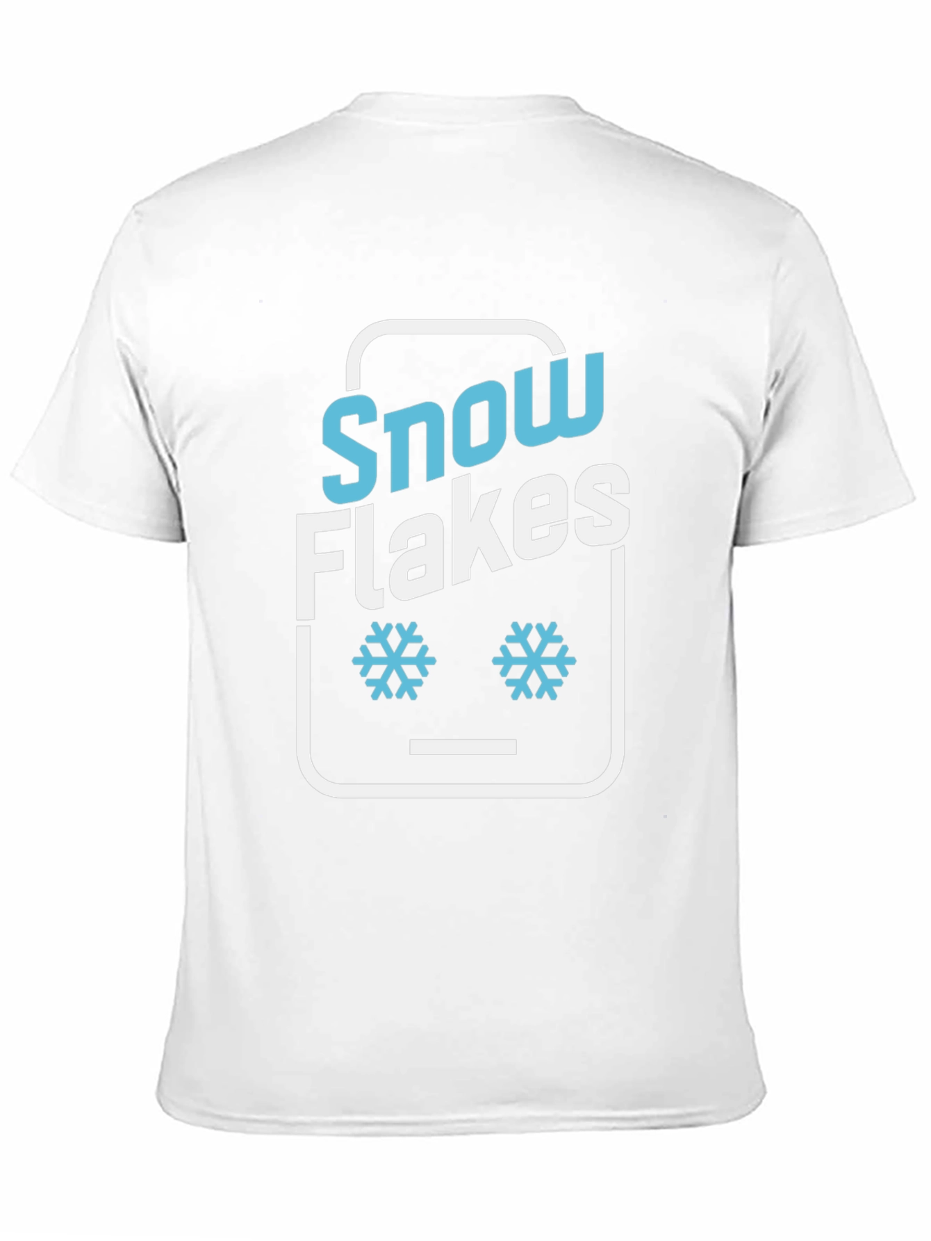 Black Snowflakes Graphic Tee - Fun Winter Design view 11