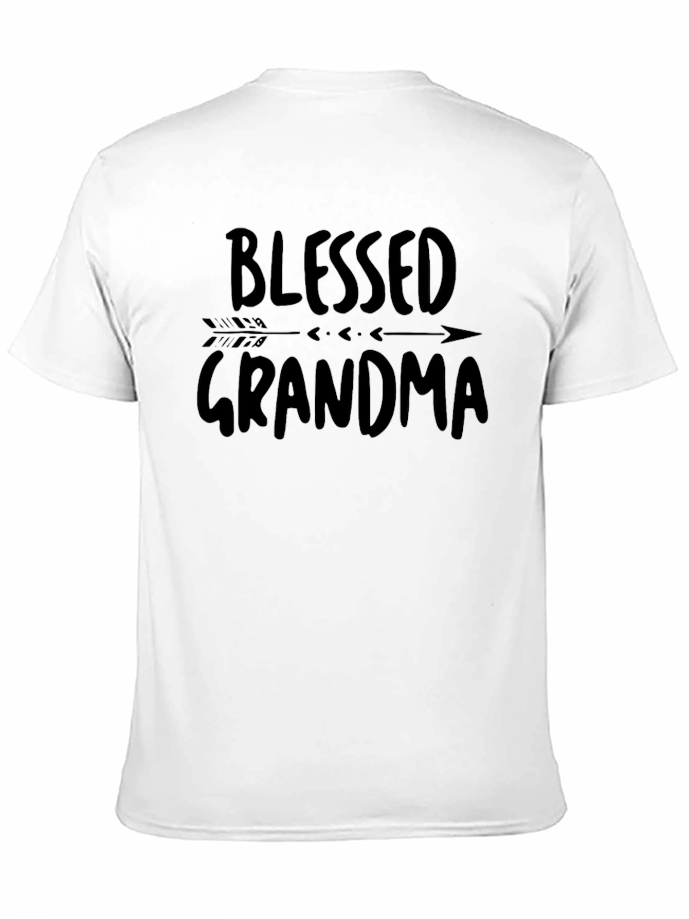 Black Blessed Grandma Black Graphic Tee view 11