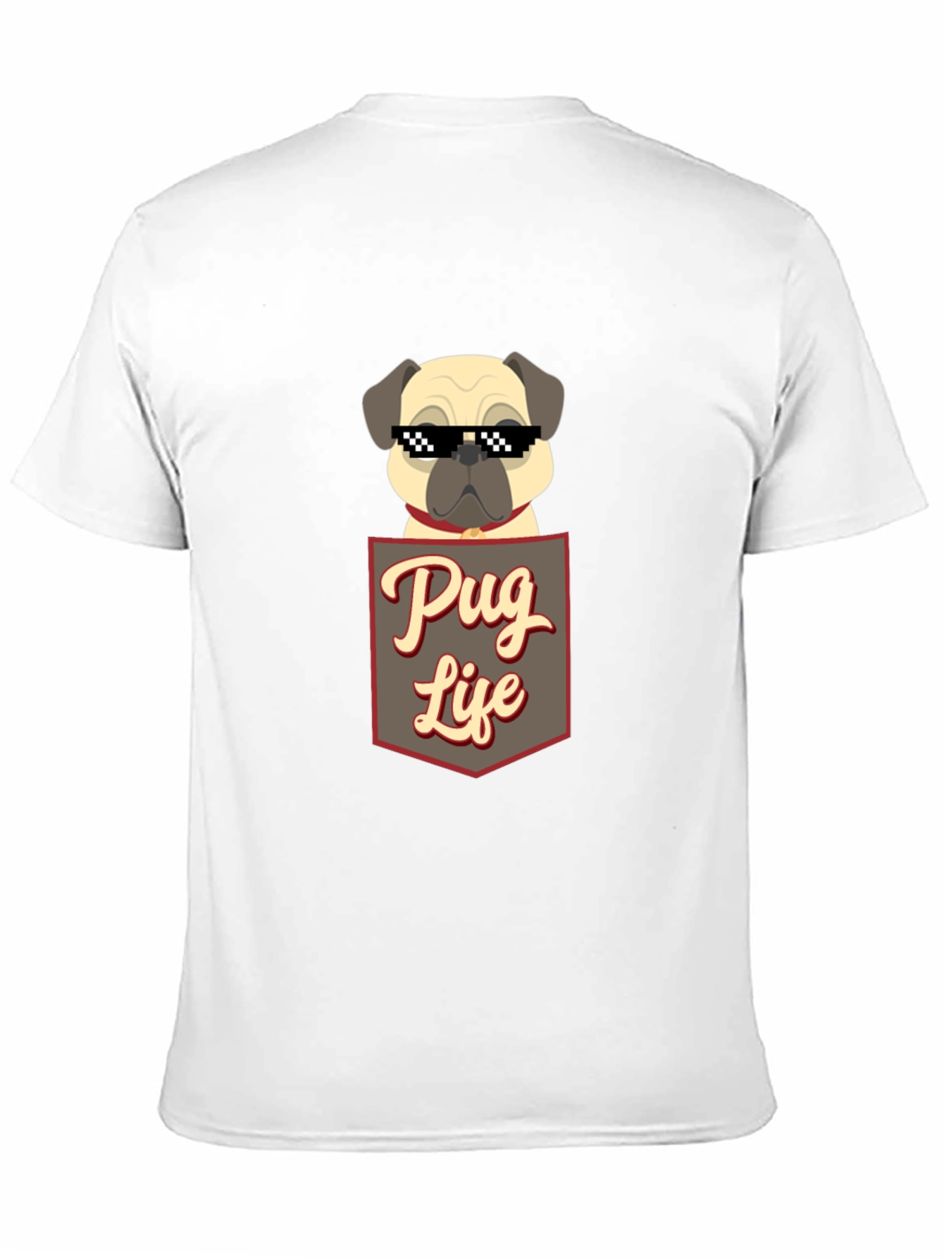 Black Pug Life T-Shirt - Funny Dog Tee view 11