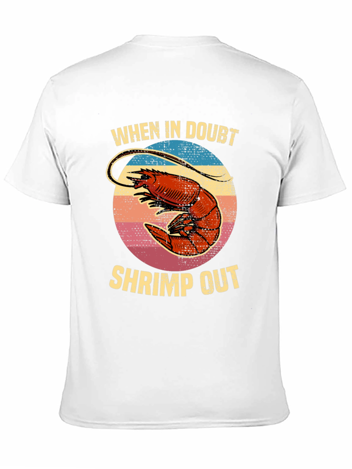 Black Shrimp Out T-Shirt - Funny Seafood Graphic Tee view 11