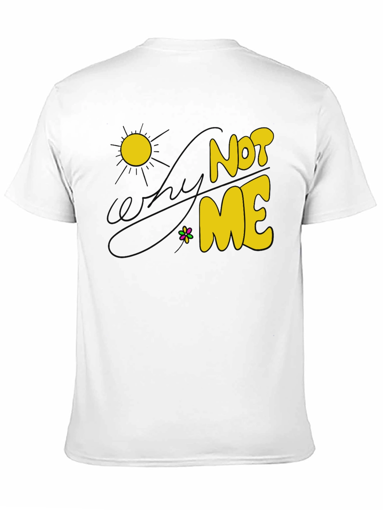 Black Not Me Graphic T-Shirt - Sunny Day Design, Cotton Blend view 11