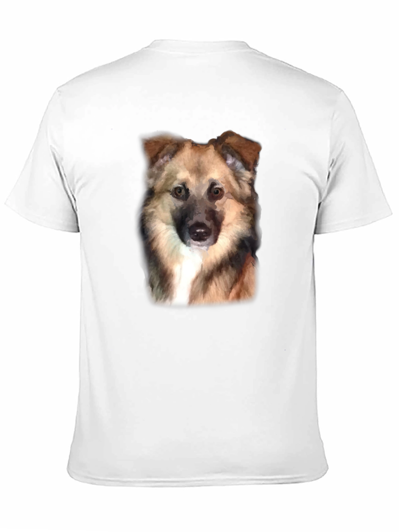 Black Dog Portrait Black T-Shirt view 11