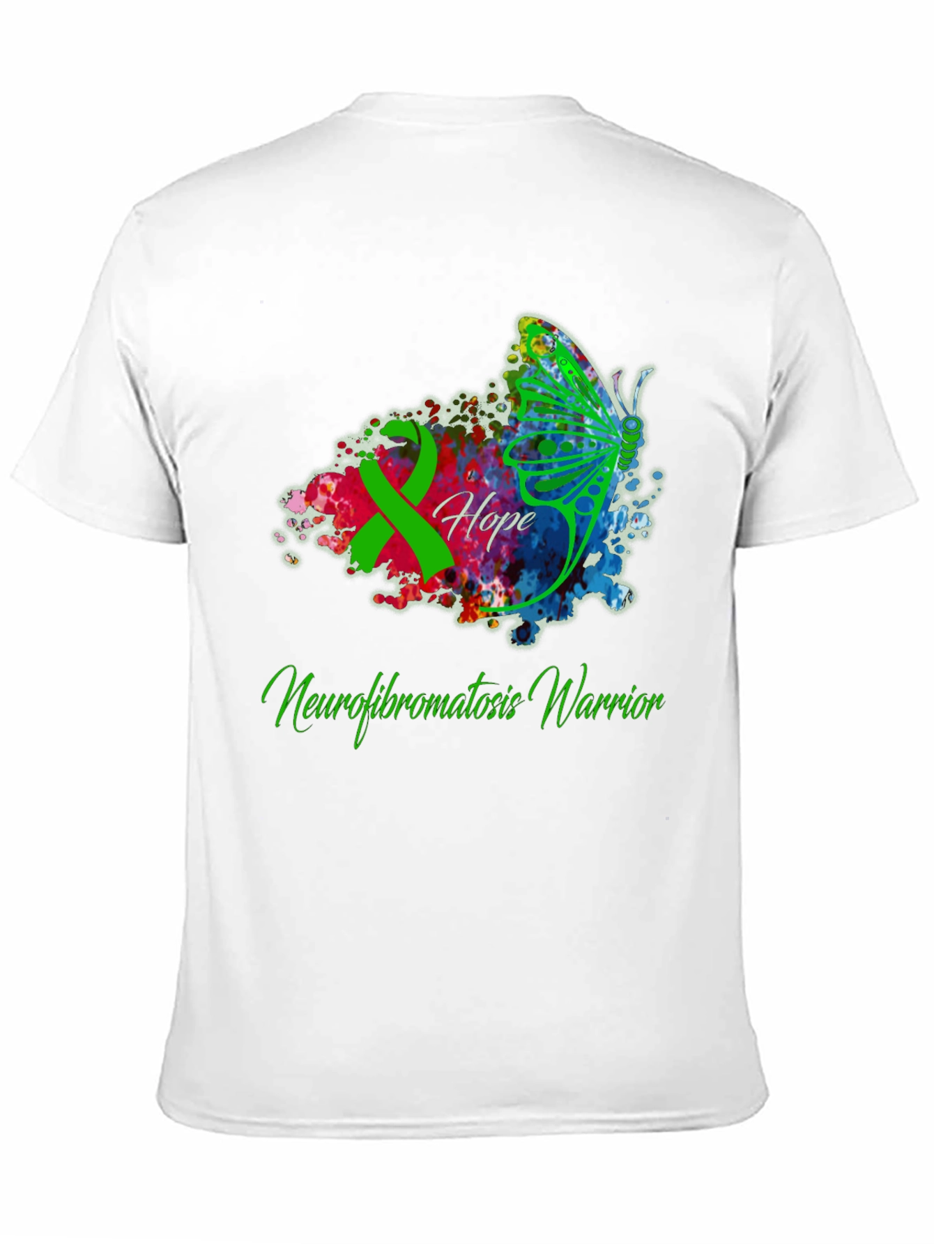 Neurofibromatosis Warrior T-Shirt - Hope Butterfly Ribbon - 11