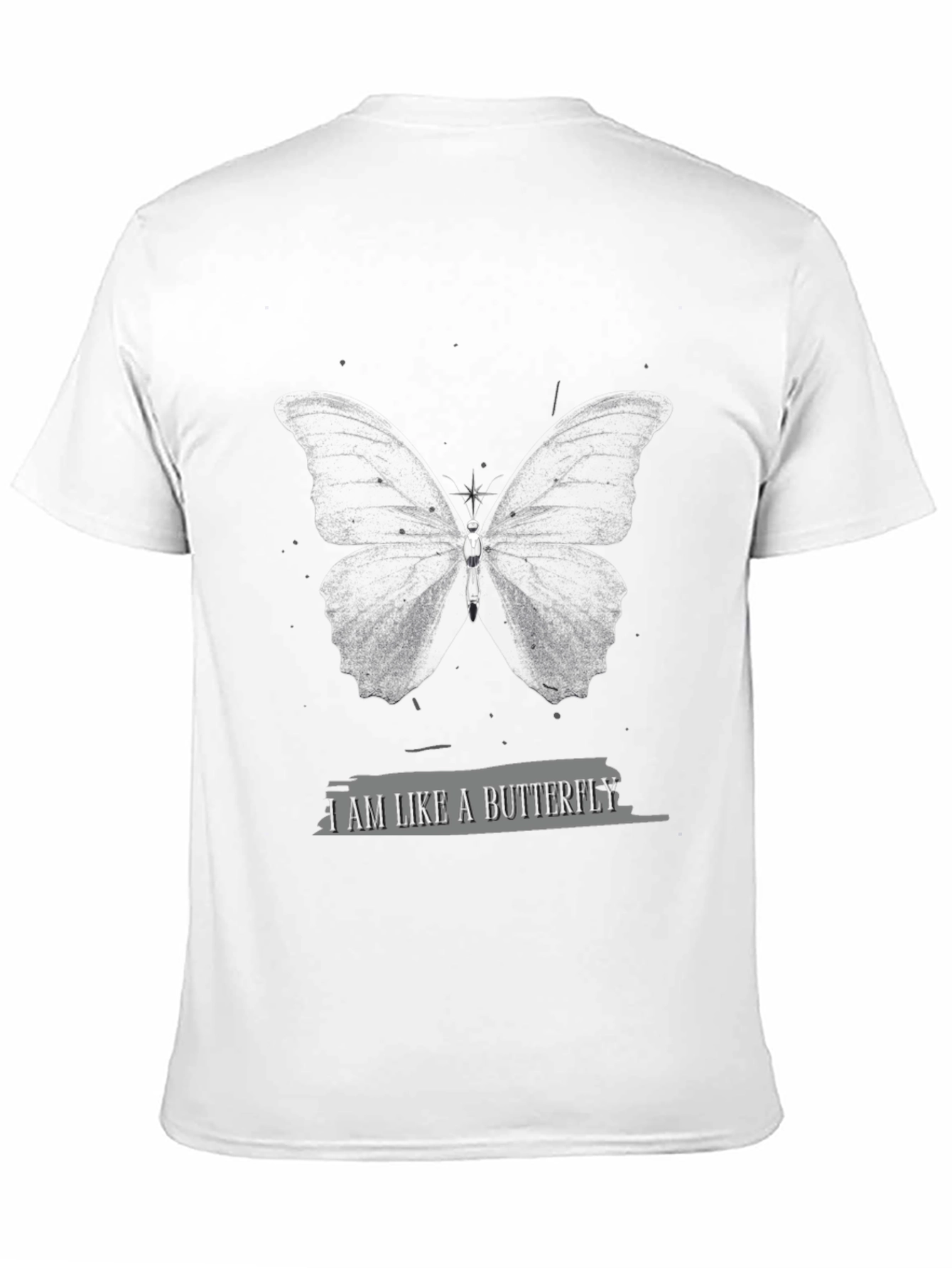 Black Butterfly Graphic Black Tee view 11