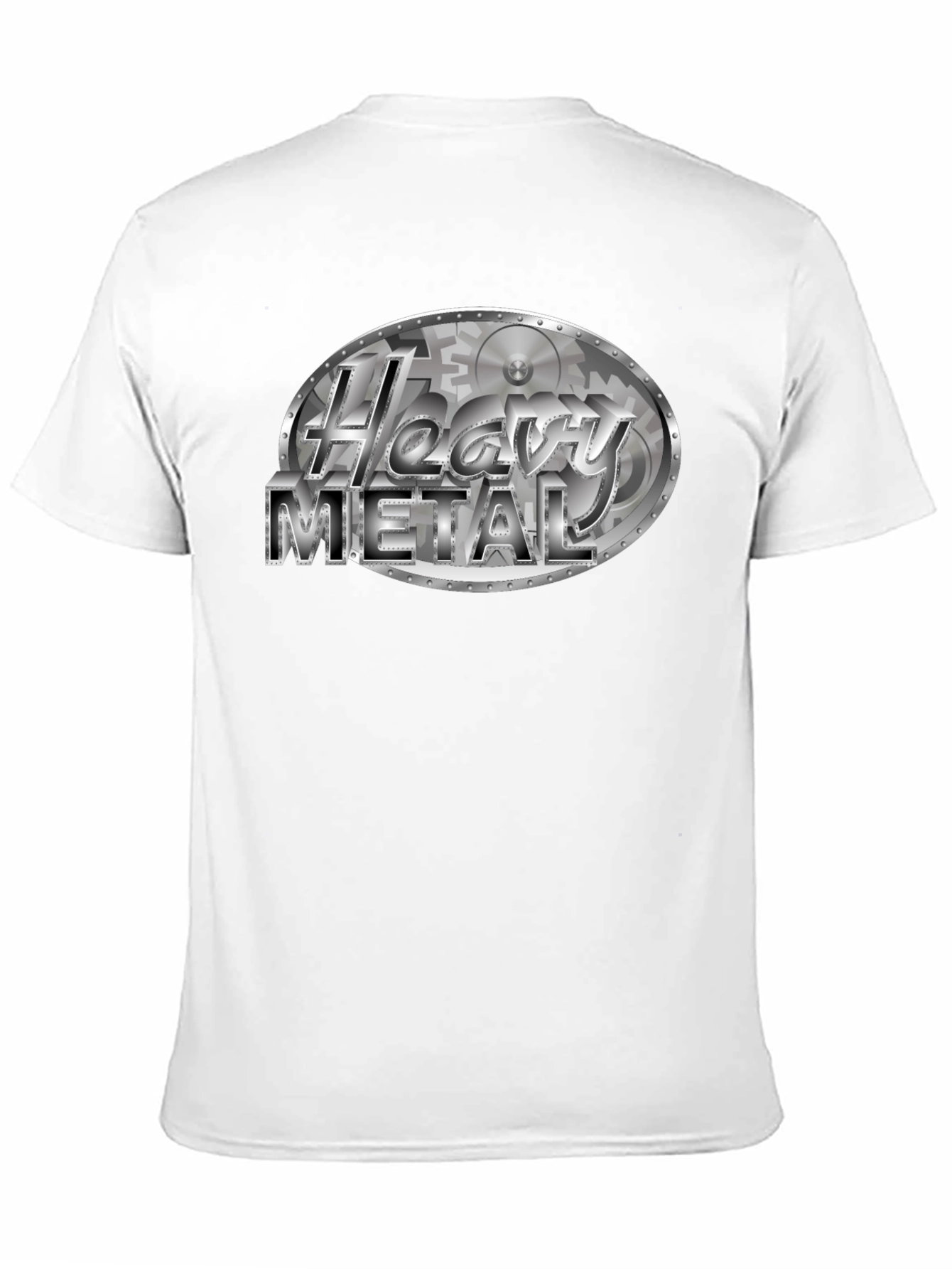 Black Heavy Metal T-Shirt - Gear Design Black Tee view 11