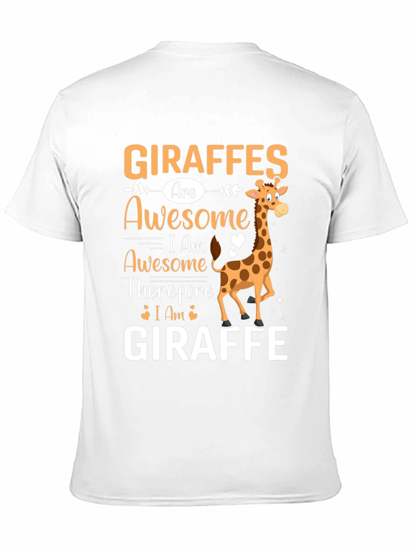 Black Giraffes Are Awesome Graphic T-Shirt view 11