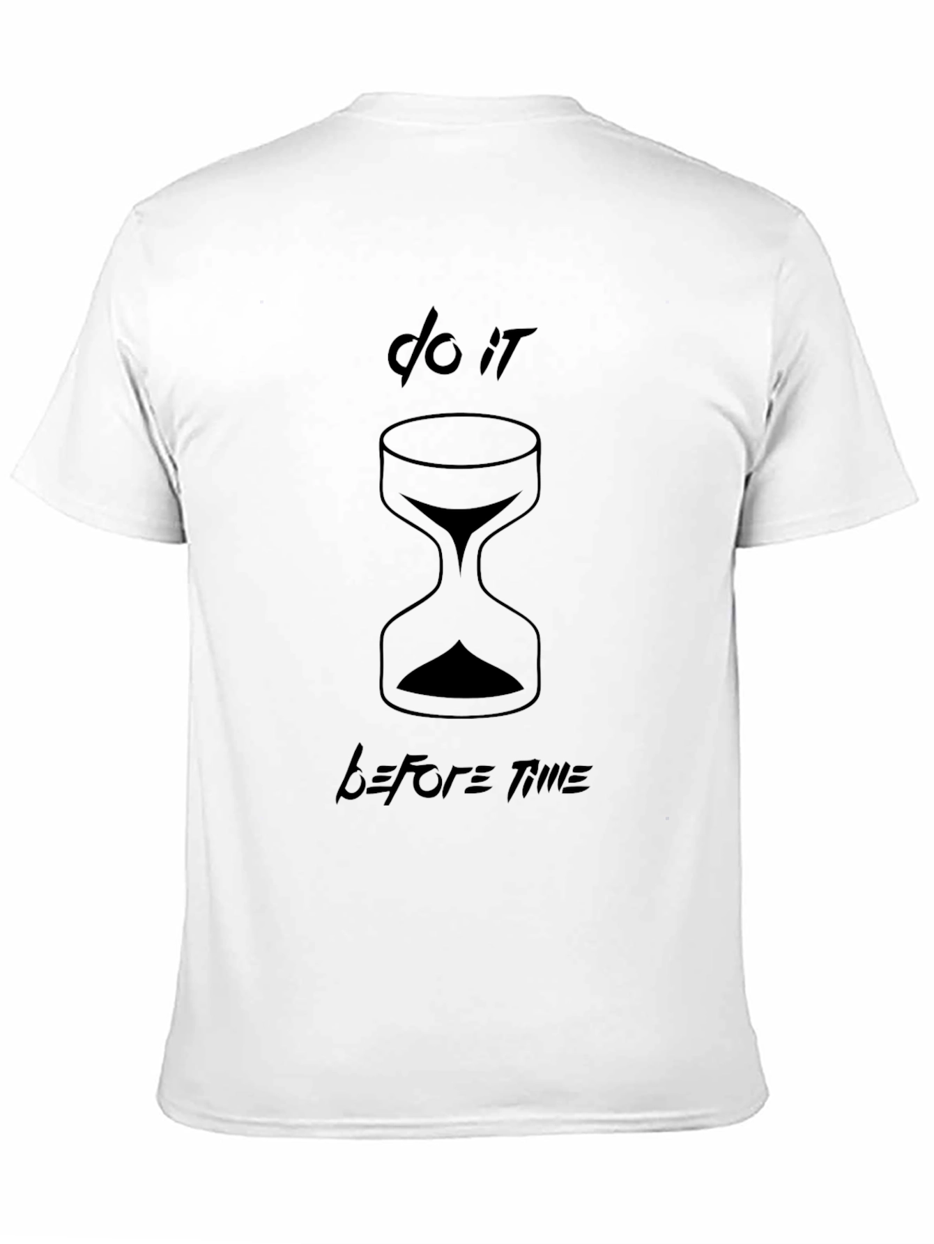 Do It Before Time Black T-Shirt - 11