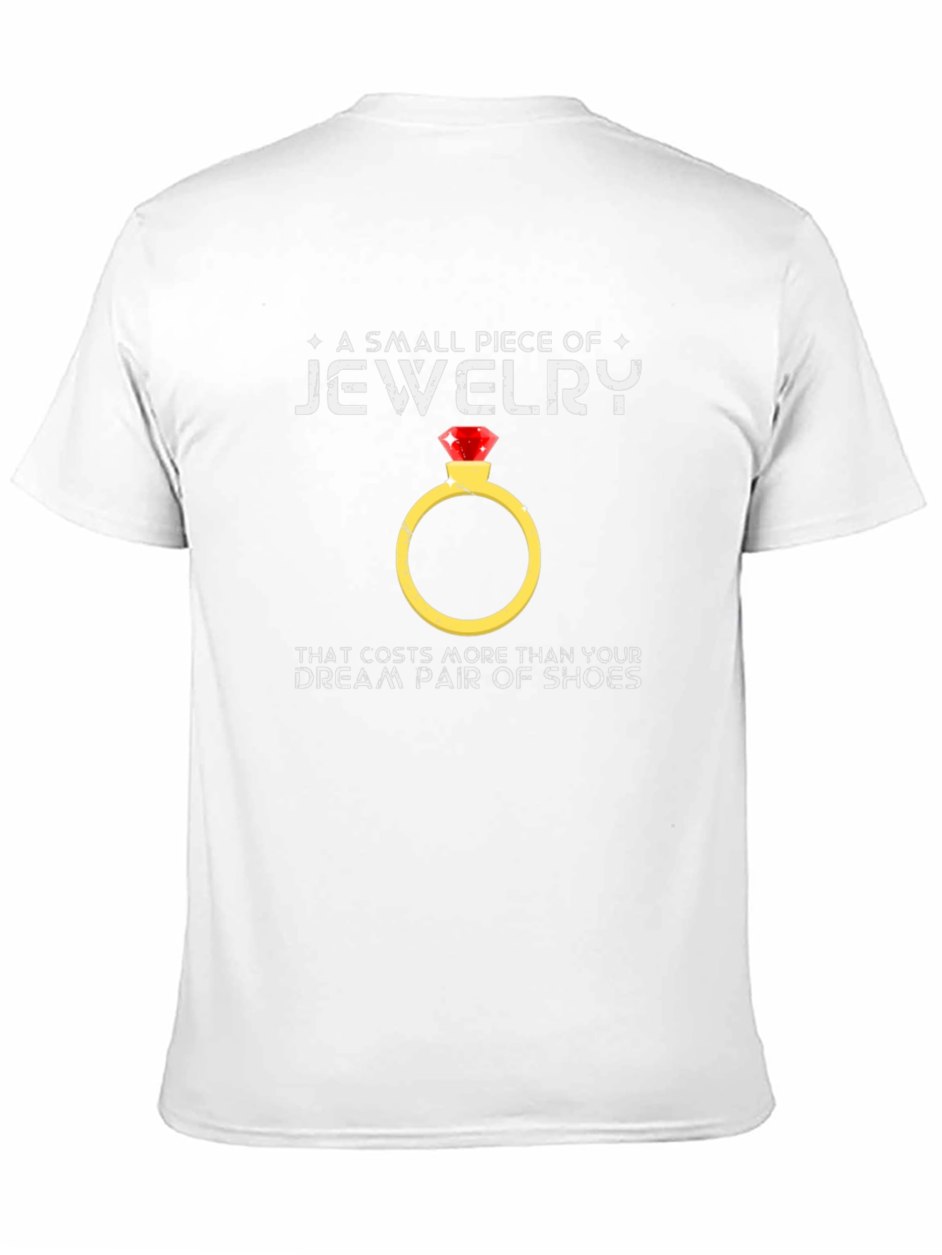 Black Jewelry Ring Graphic Tee - Funny Marriage Proposal Shirt view 11