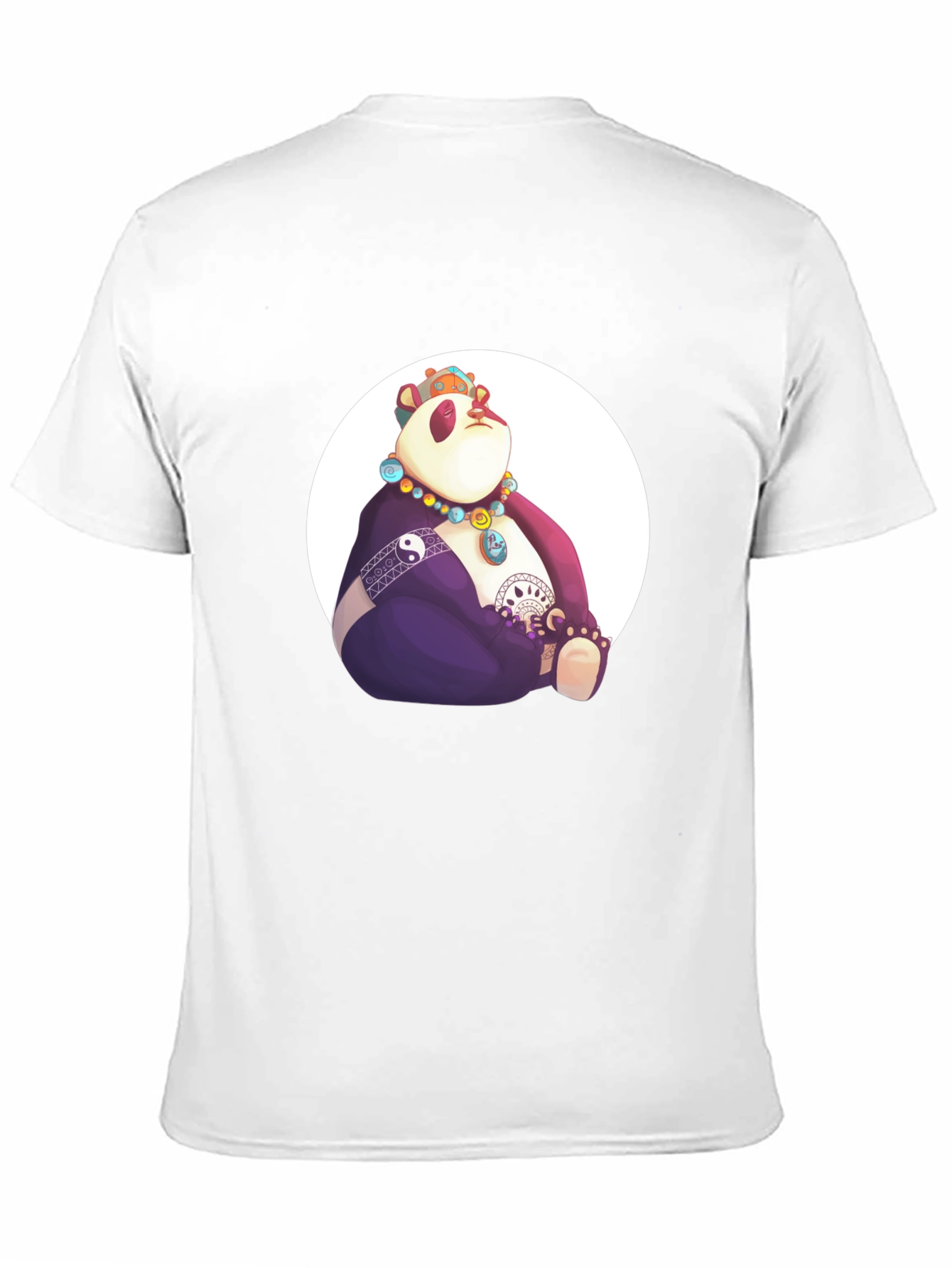 Black Zen Panda Graphic Tee - Black Casual Shirt view 11