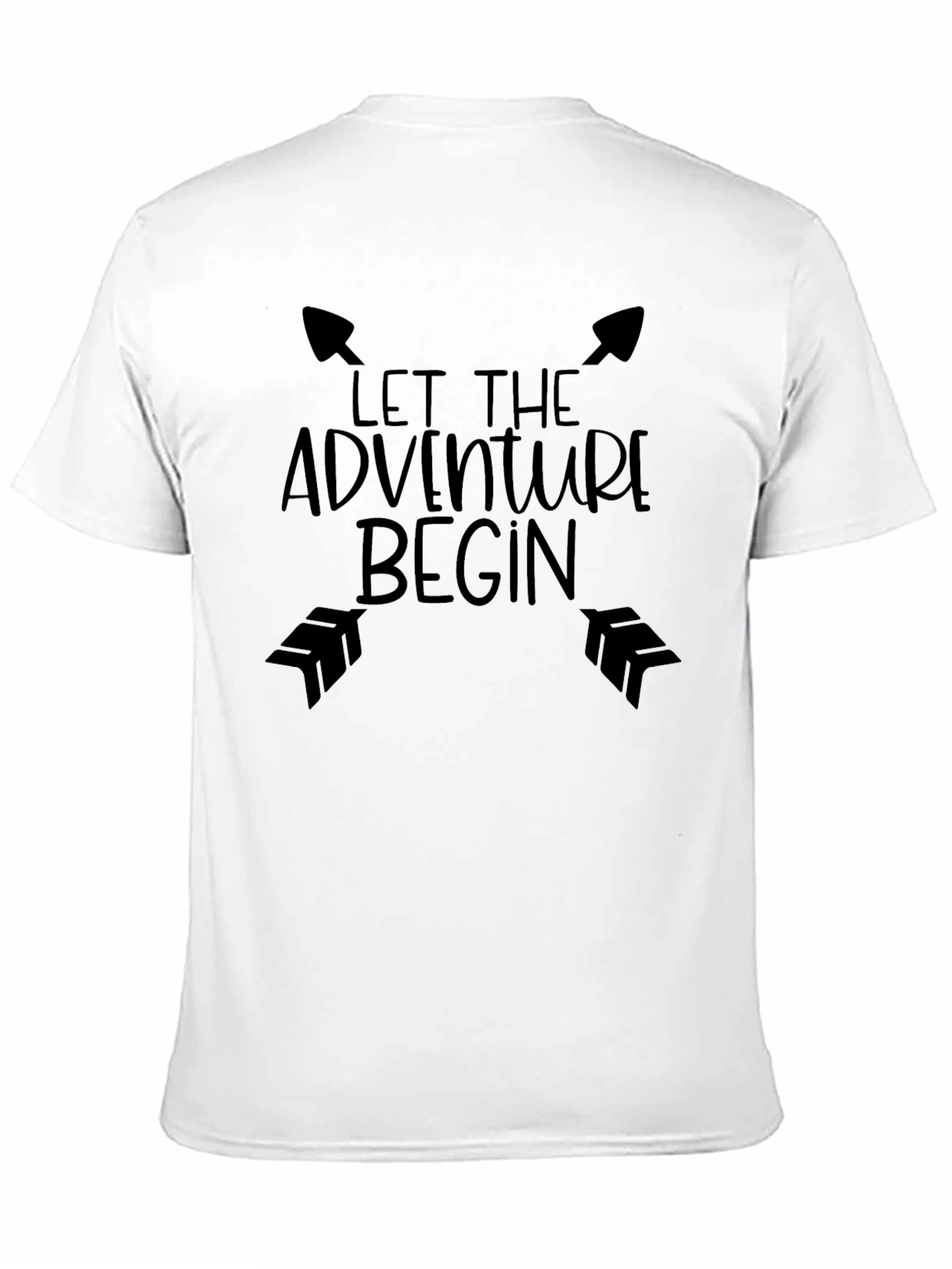 Black Adventure Begins Graphic Tee - Black view 11