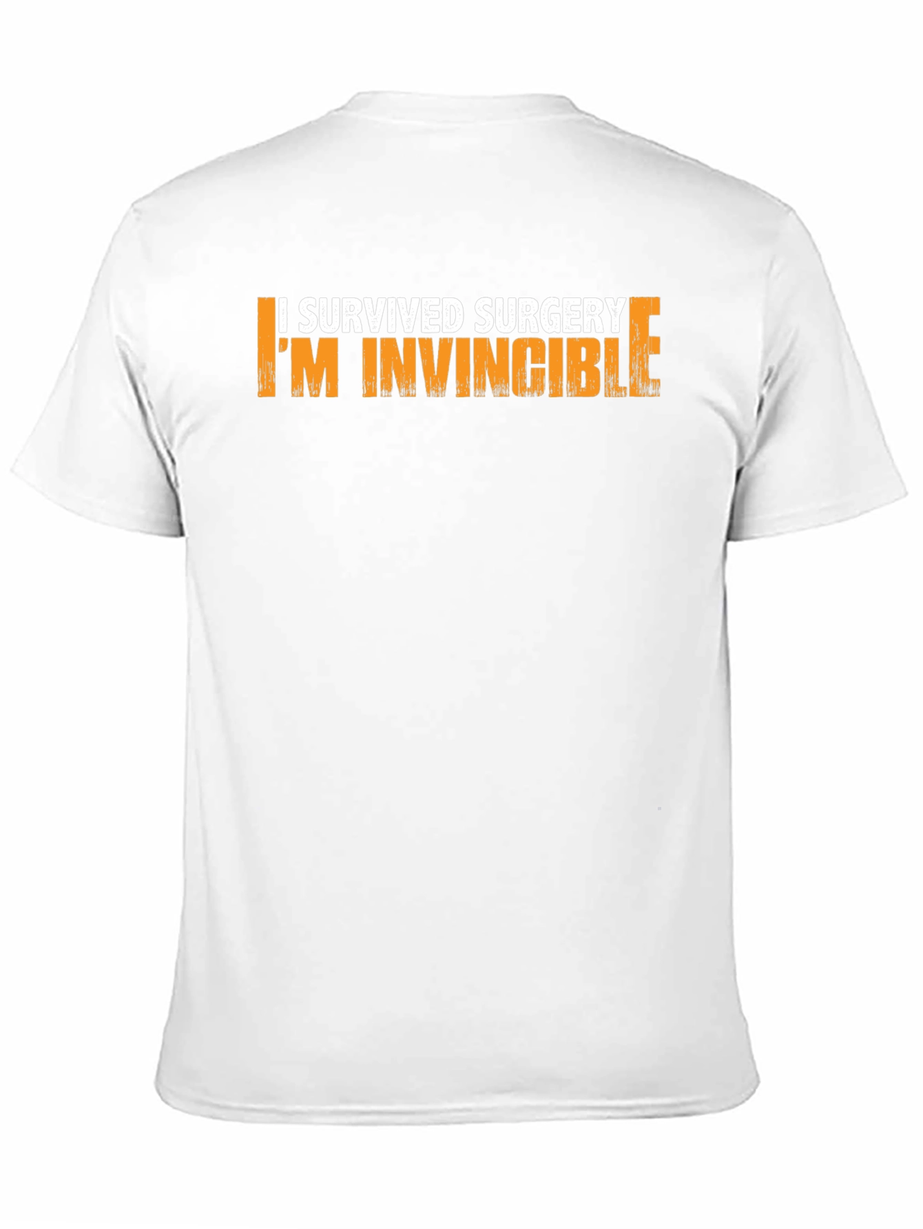 Black I Survived Surgery I'm Invincible Graphic T-Shirt view 11
