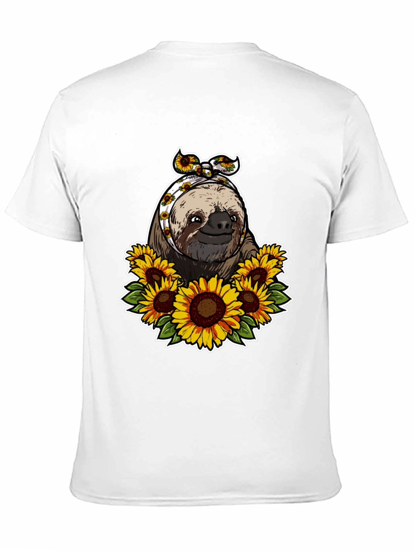Black Sloth & Sunflower Graphic Tee view 11