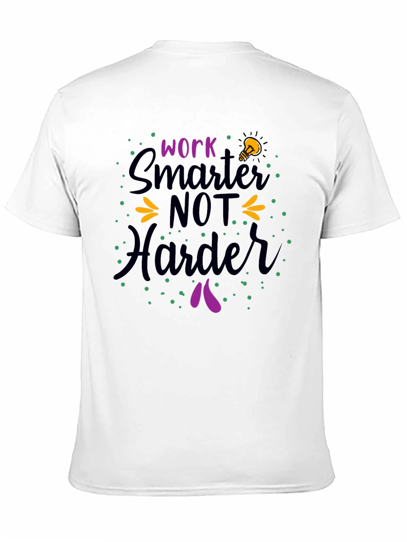 Black Work Smarter T-Shirt | Motivational Graphic Tee view 11