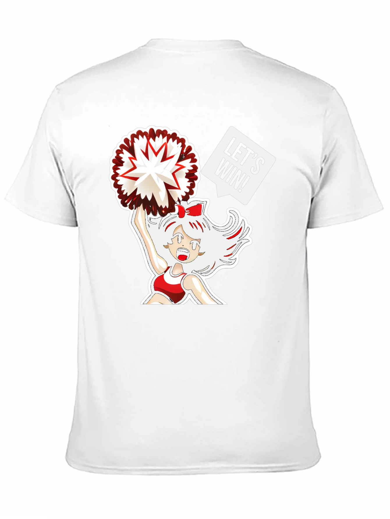 Black Cheerleader Graphic T-Shirt - Let's Win! view 11