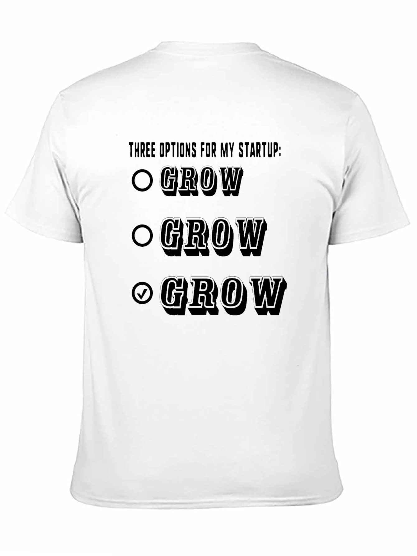 Black Grow Startup T-Shirt - Funny Entrepreneur Tee view 11