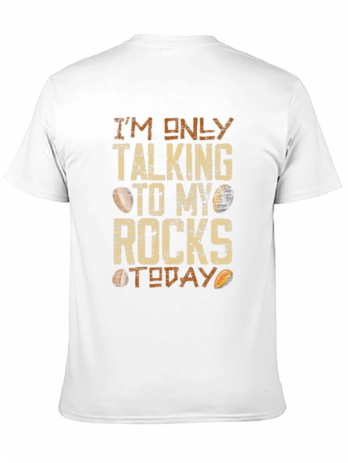 Black I'm Only Talking to My Rocks Today Graphic Tee view 11