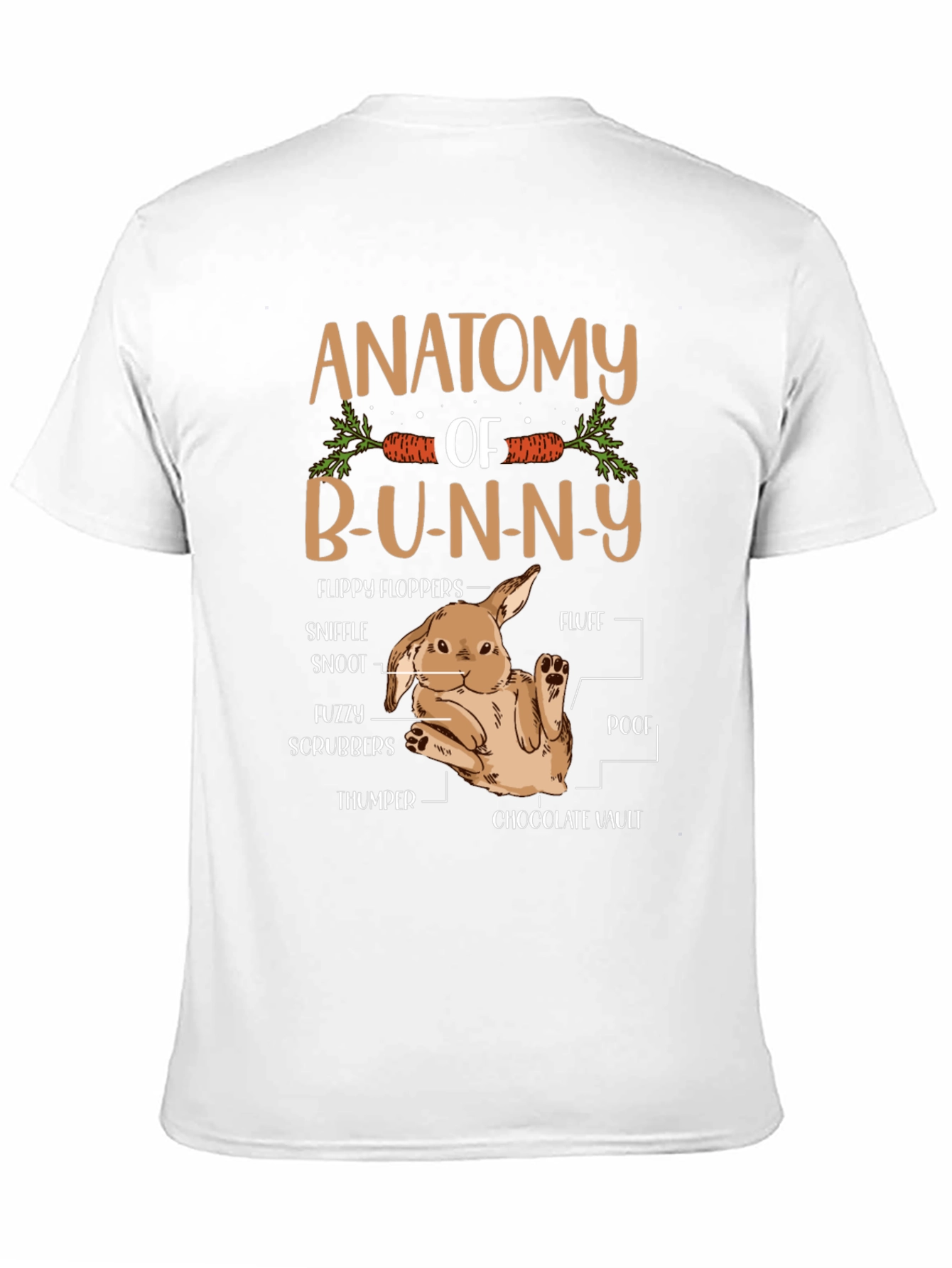 Black Anatomy of a Bunny T-Shirt - Easter view 11