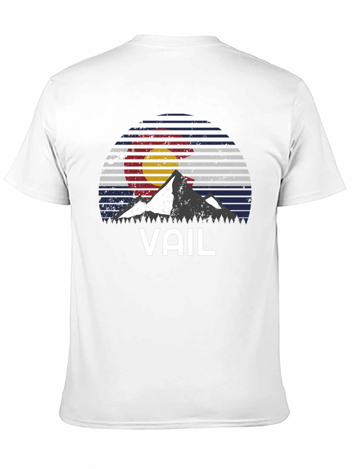 Vail Colorado Flag Mountain Graphic T-Shirt - 11