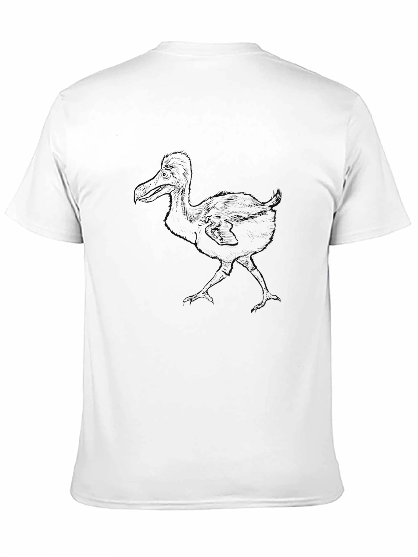 Black Men's Black Dodo Bird Graphic Tee - Casual Style view 11