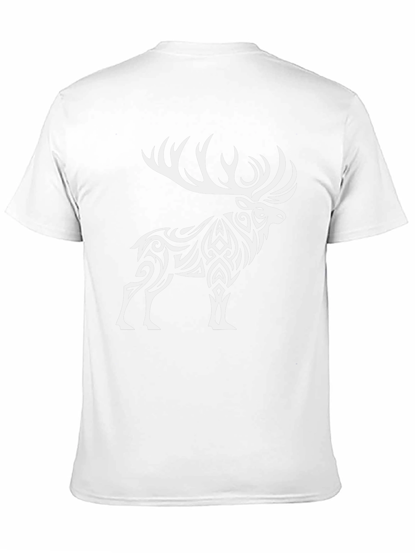 Black Tribal Elk Graphic Tee - Black view 11